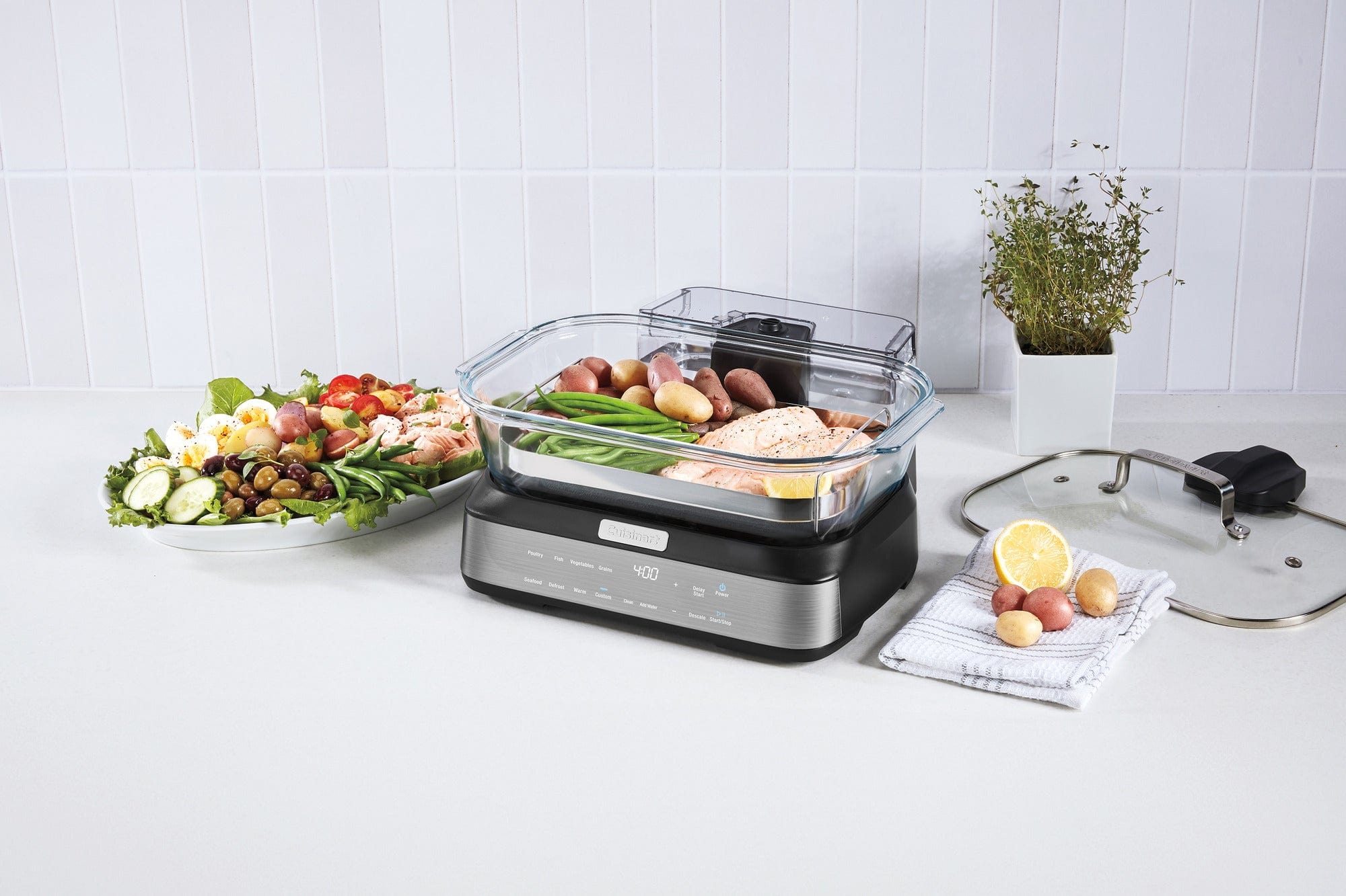 Cuisinart CookFresh® Digital Glass Steamer, Black