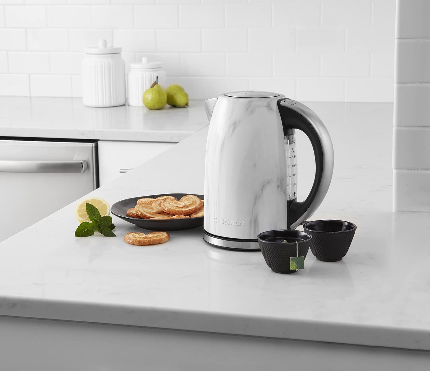 Cuisinart Electric Cordless 1.7 Liter Tea Kettle, Marble - Certified Refurbished