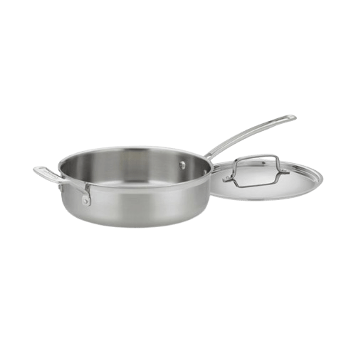 Cuisinart MultiClad Pro Triple Ply Stainless Cookware 3.5 Quart Sauté Pan, Silver