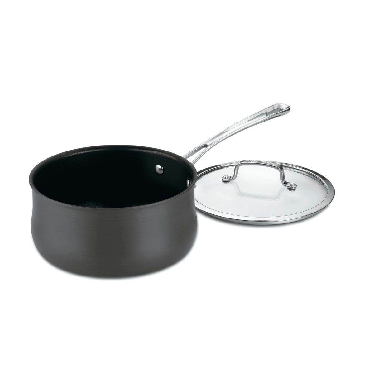Cuisinart 1 Quart Saucepan with Cover, Black