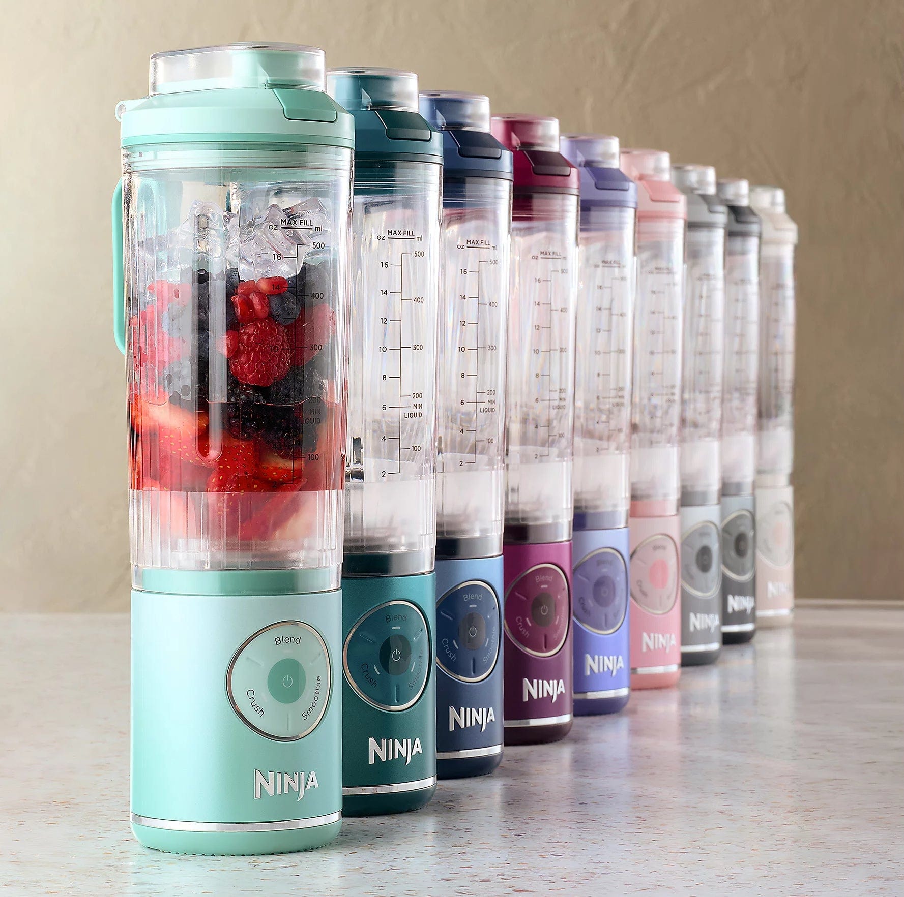 Ninja Blast Max Personal Cordless Blender for Smoothies, Blend, Ice Crush, 22 oz. Twist & Go Vessel, Cherry - Certified Refurbished