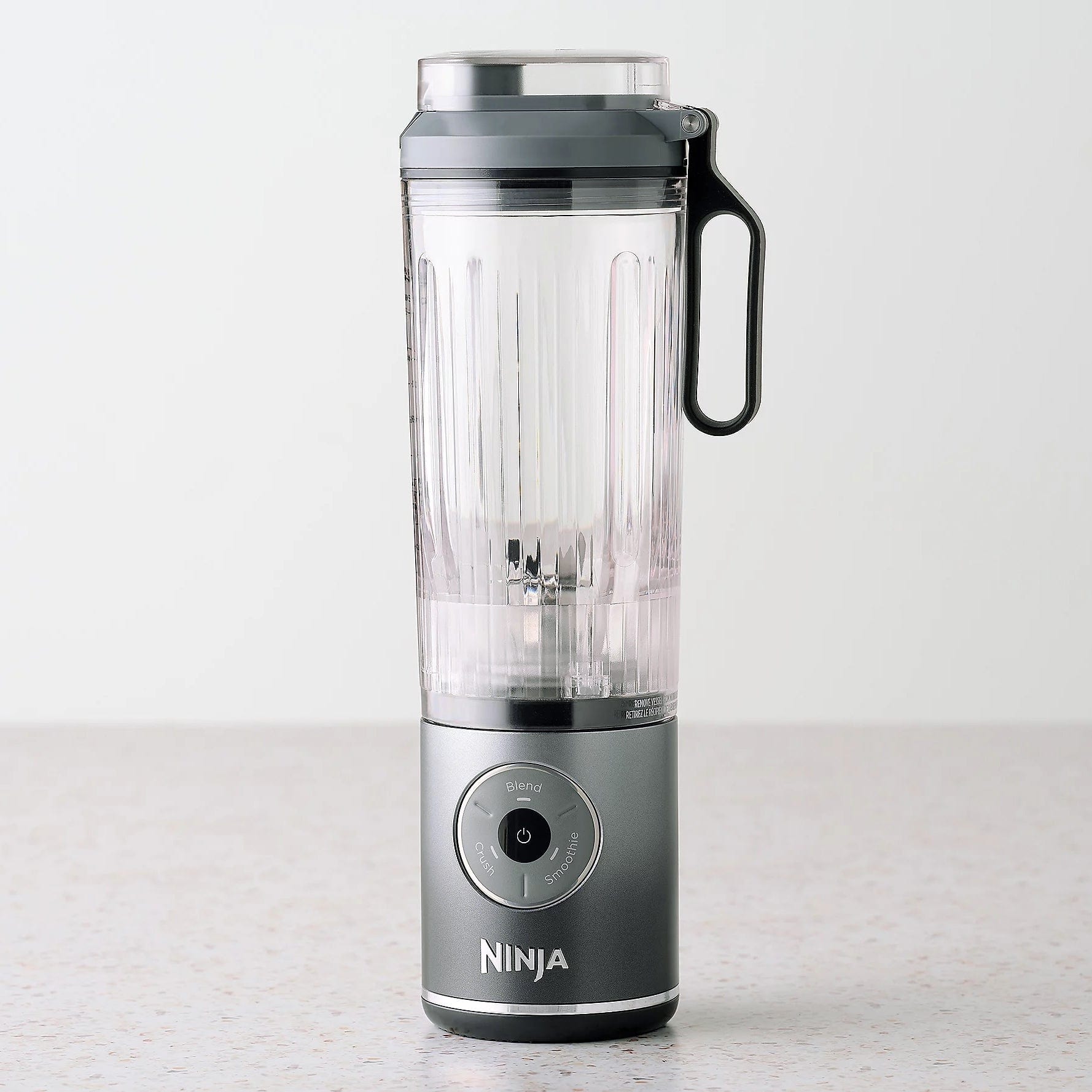 Ninja Blast Max Personal Cordless Blender for Smoothies, Blend, Ice Crush, 22 oz. Twist & Go Vessel, Gray - Certified Refurbished