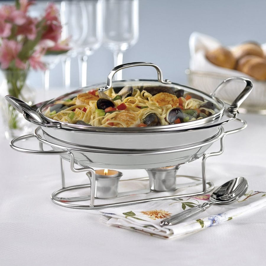 Cuisinart Classic Entertaining Collection 11" Round Buffet Server, Silver