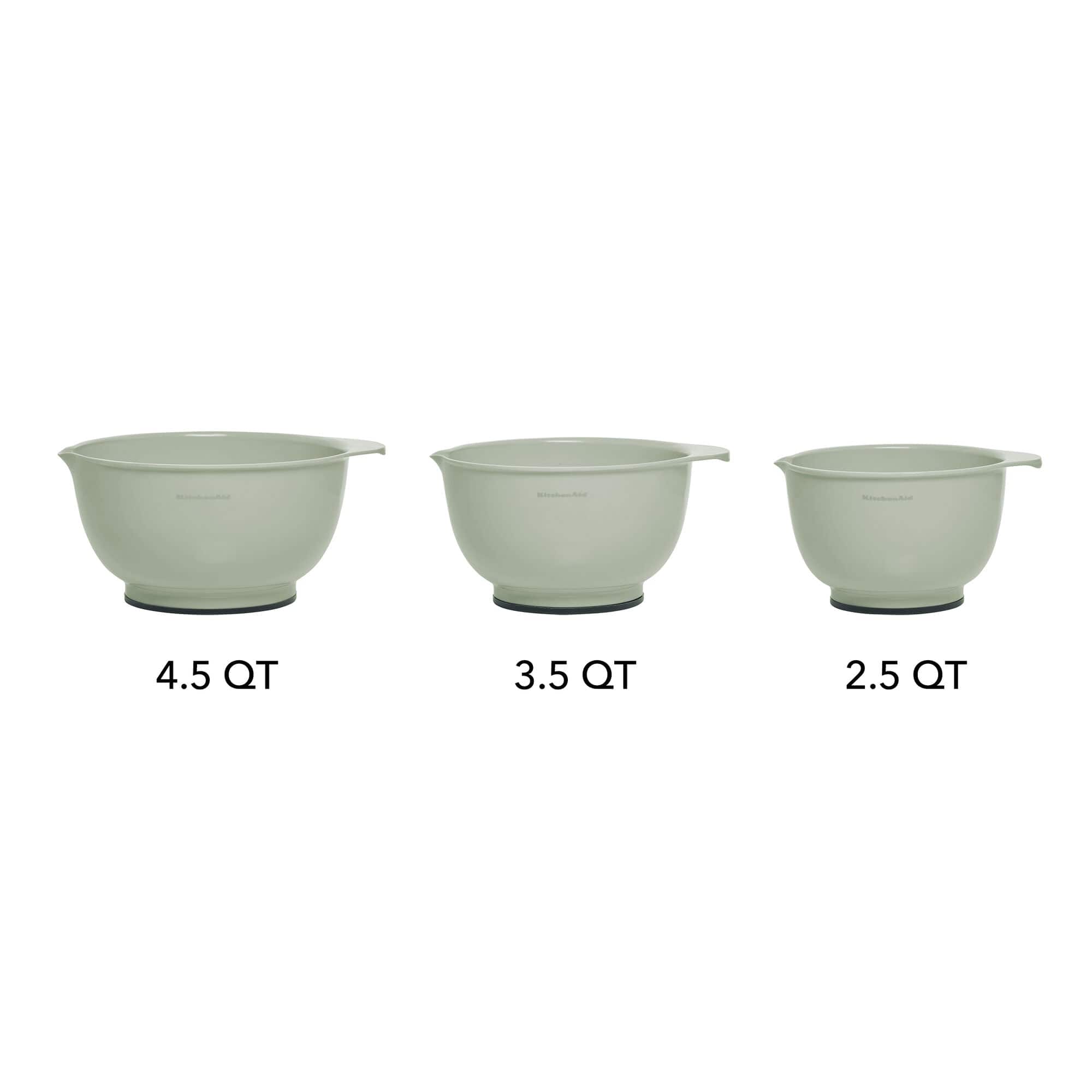 KitchenAid Classic Mixing Bowls, Set of 3, Pistachio, 3.5 quarts