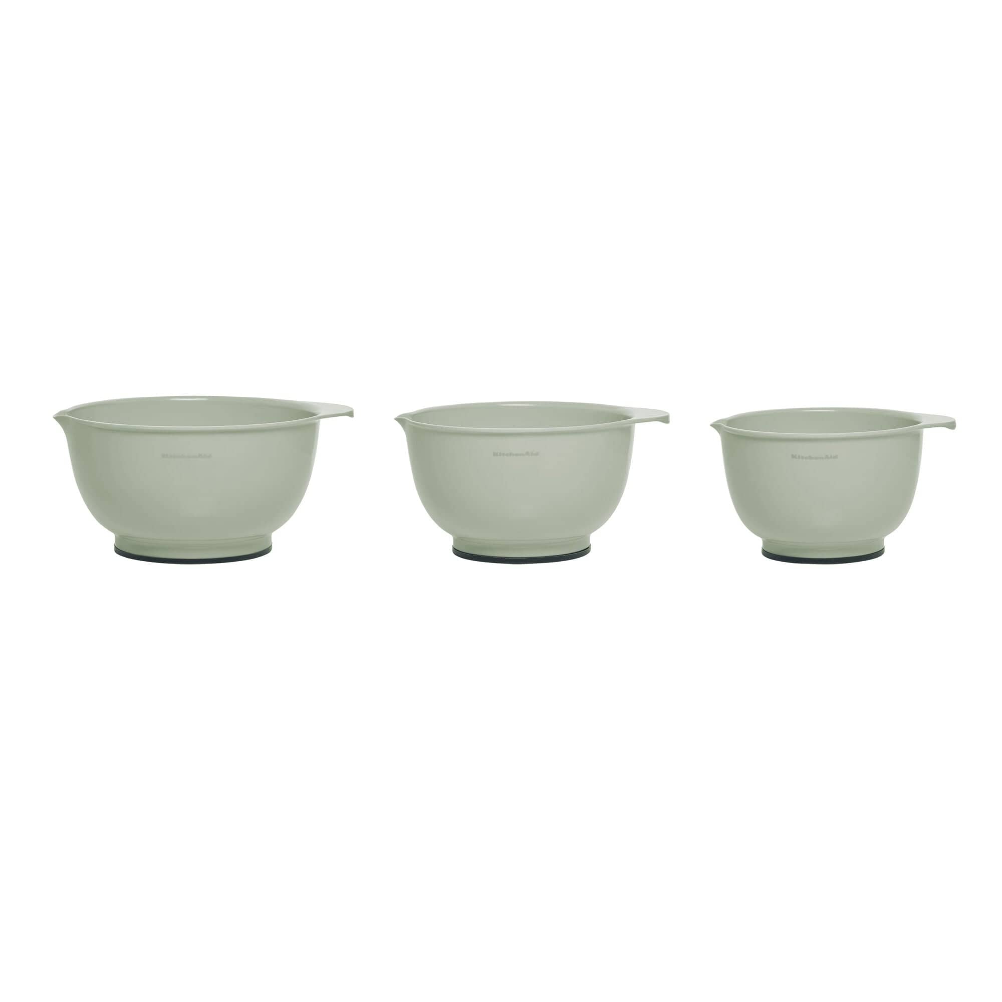 KitchenAid Classic Mixing Bowls, Set of 3, Pistachio, 3.5 quarts