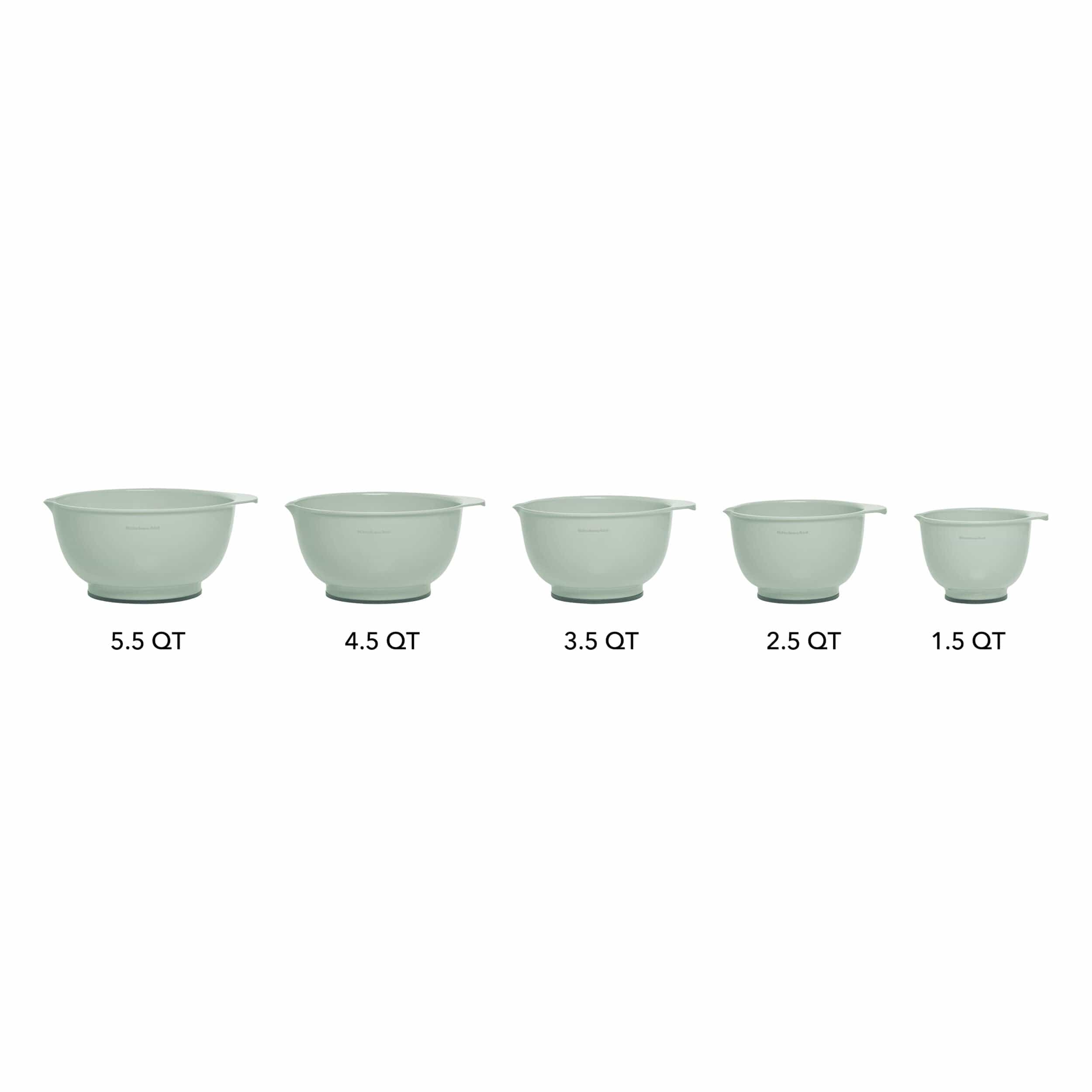 KitchenAid Classic Mixing Bowls, Set of 5, Pistachio