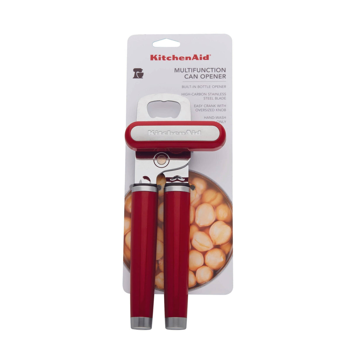 KitchenAid Classic Multifunction Can Opener / Bottle Opener, 8.34-Inch, Empire Red