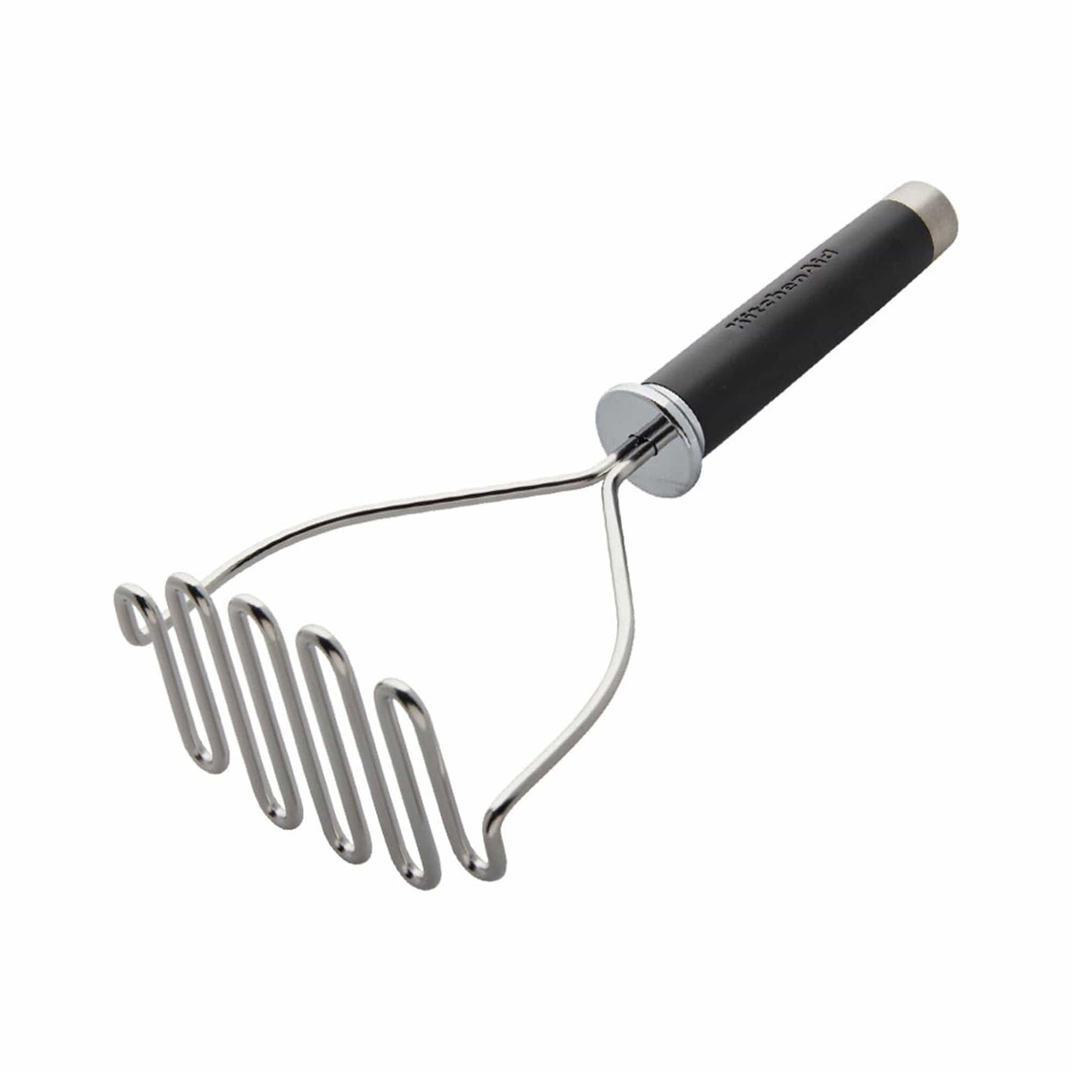 KitchenAid Gourmet Stainless Steel Wire Masher, 10.24-Inch, Black