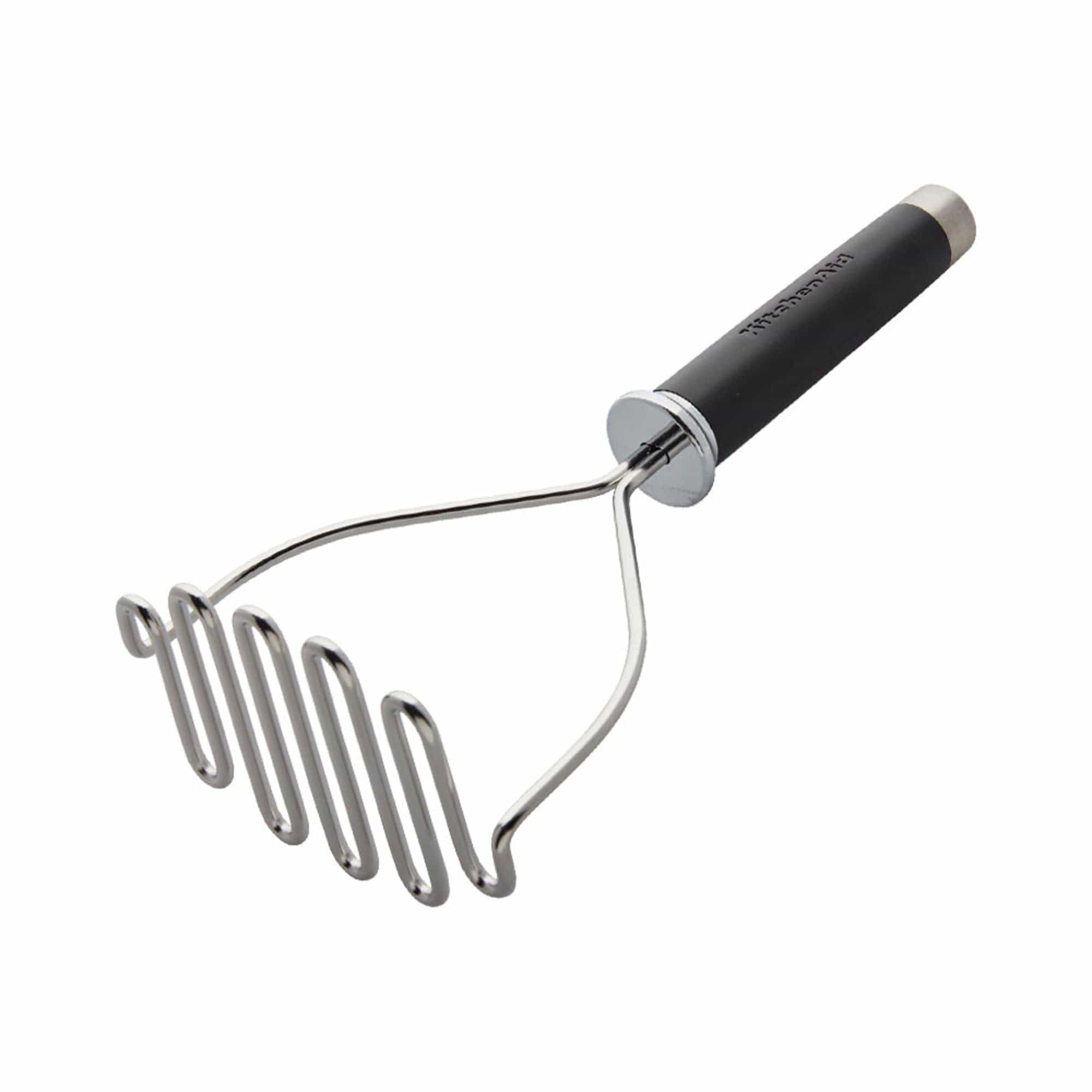 KitchenAid Gourmet Stainless Steel Wire Masher, 10.24-Inch, Black