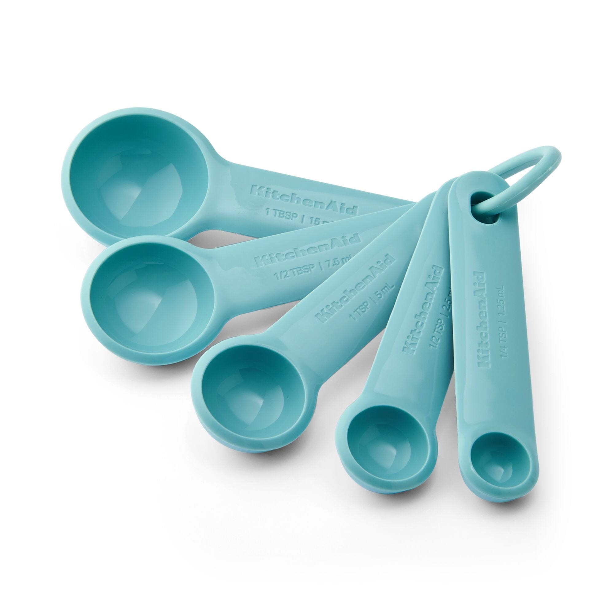 KitchenAid Universal Measuring Spoons, Set of 5, Aqua Sky
