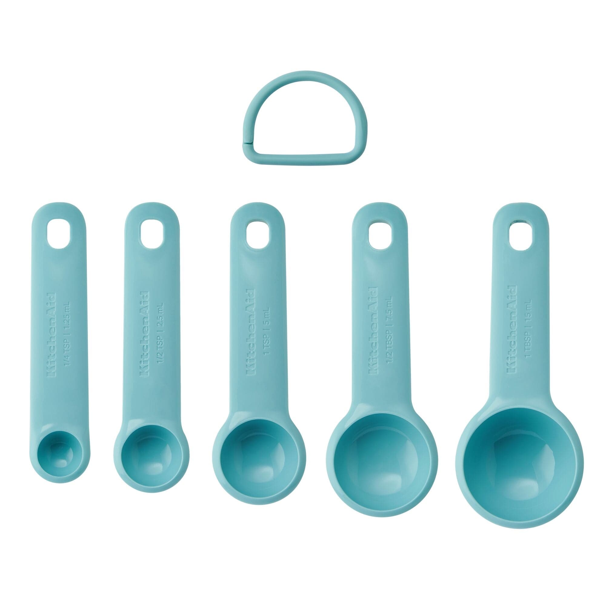 KitchenAid Universal Measuring Spoons, Set of 5, Aqua Sky