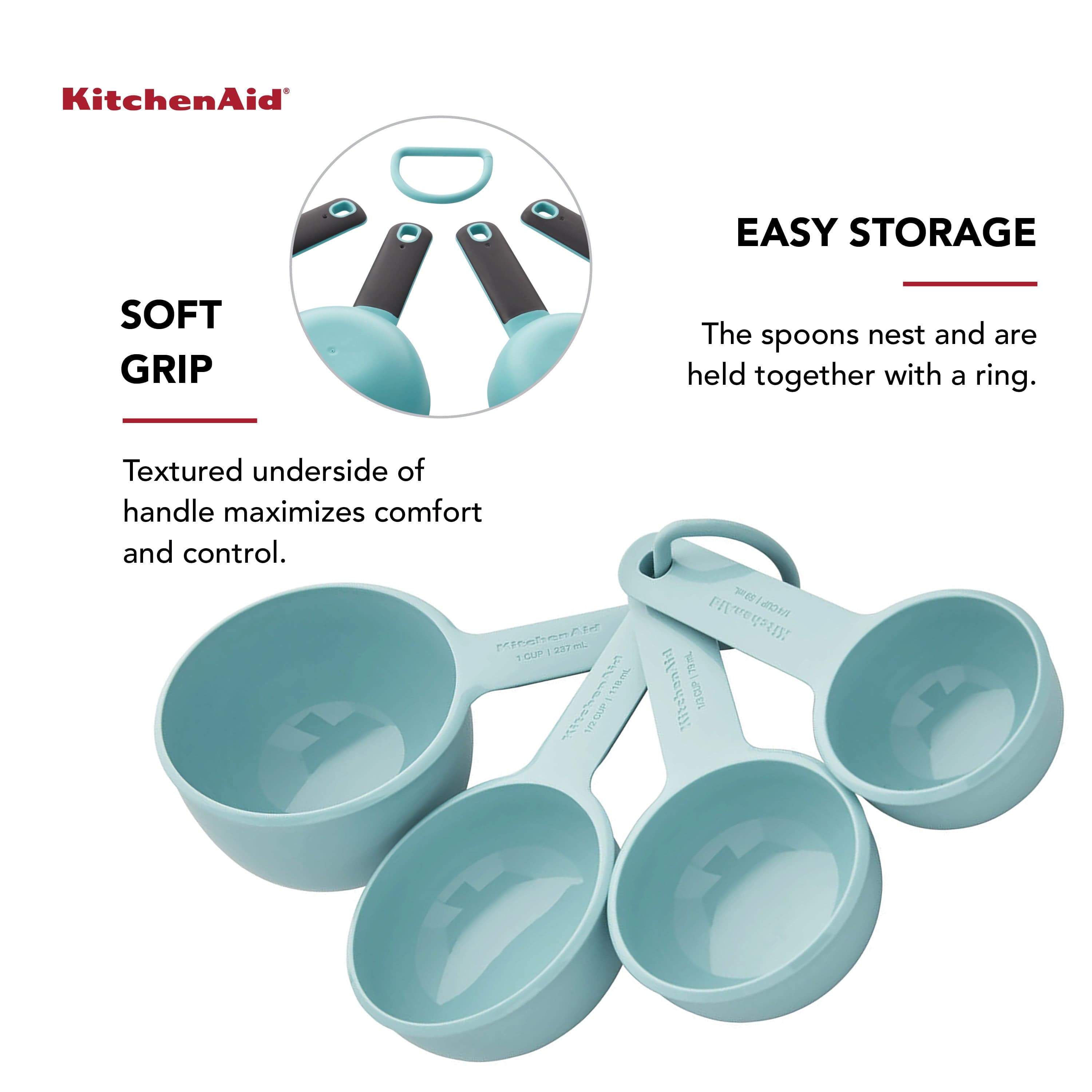 KitchenAid Measuring Cups, Set Of 4, Aqua Sky