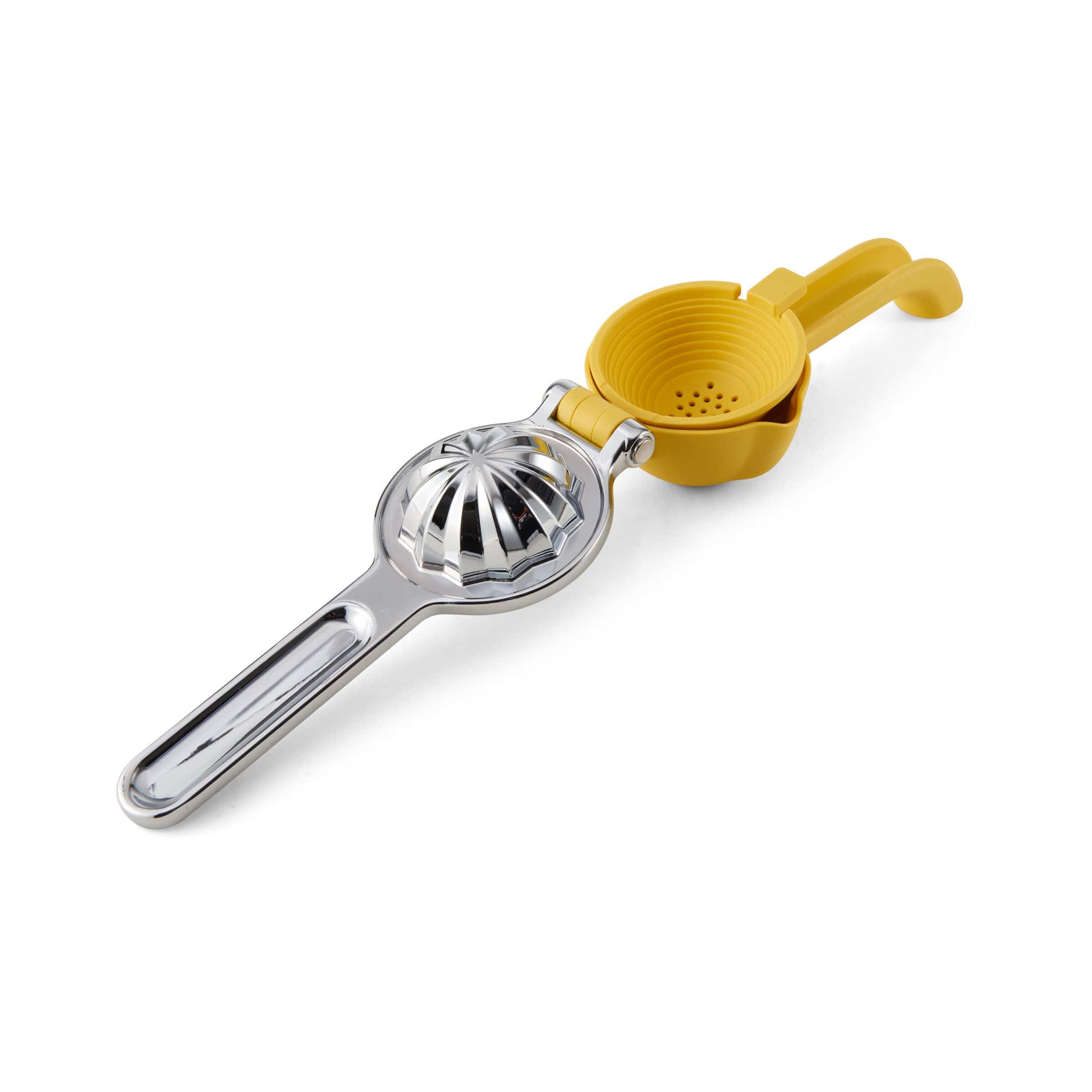 KitchenAid Citrus Juice Press Squeezer for Lemons and Limes with Seed Catcher and Pour Spout, Lemon, 8 inches