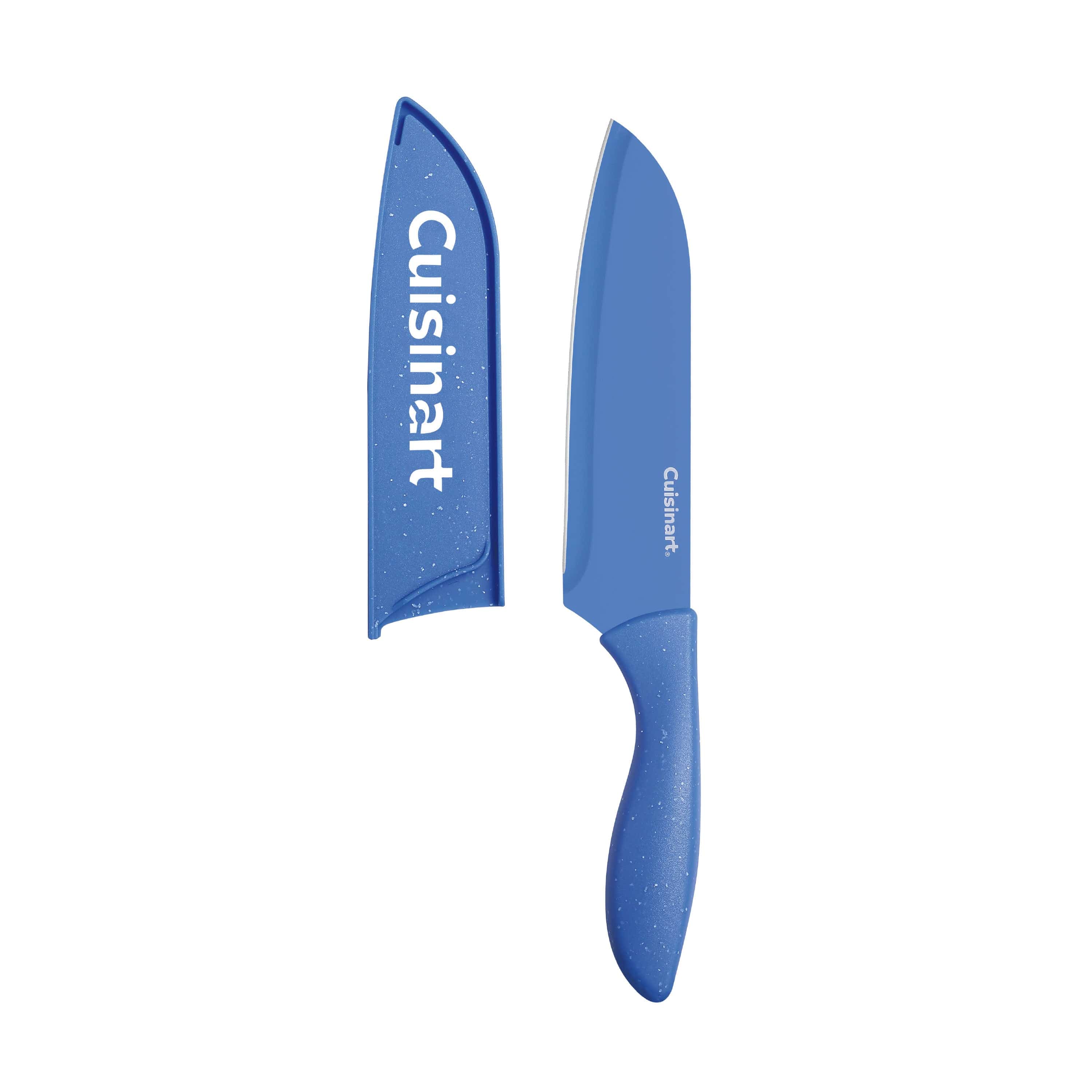 Cuisinart 10-Pc Ceramic Coated Oceanware Knife Set, Blue