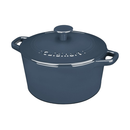 Cuisinart 3 Quart Round Covered Casserole, Blue