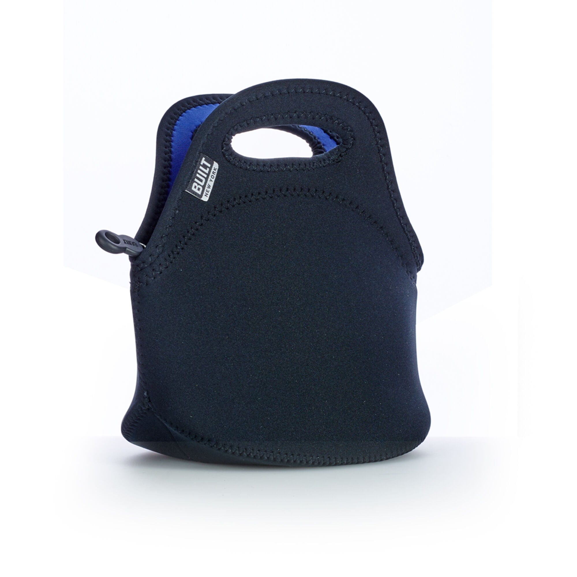 Built Gourmet Getaway Soft Neoprene Lunch Tote Bag - Lightweight, Insulated and Reusable, One Size, Black