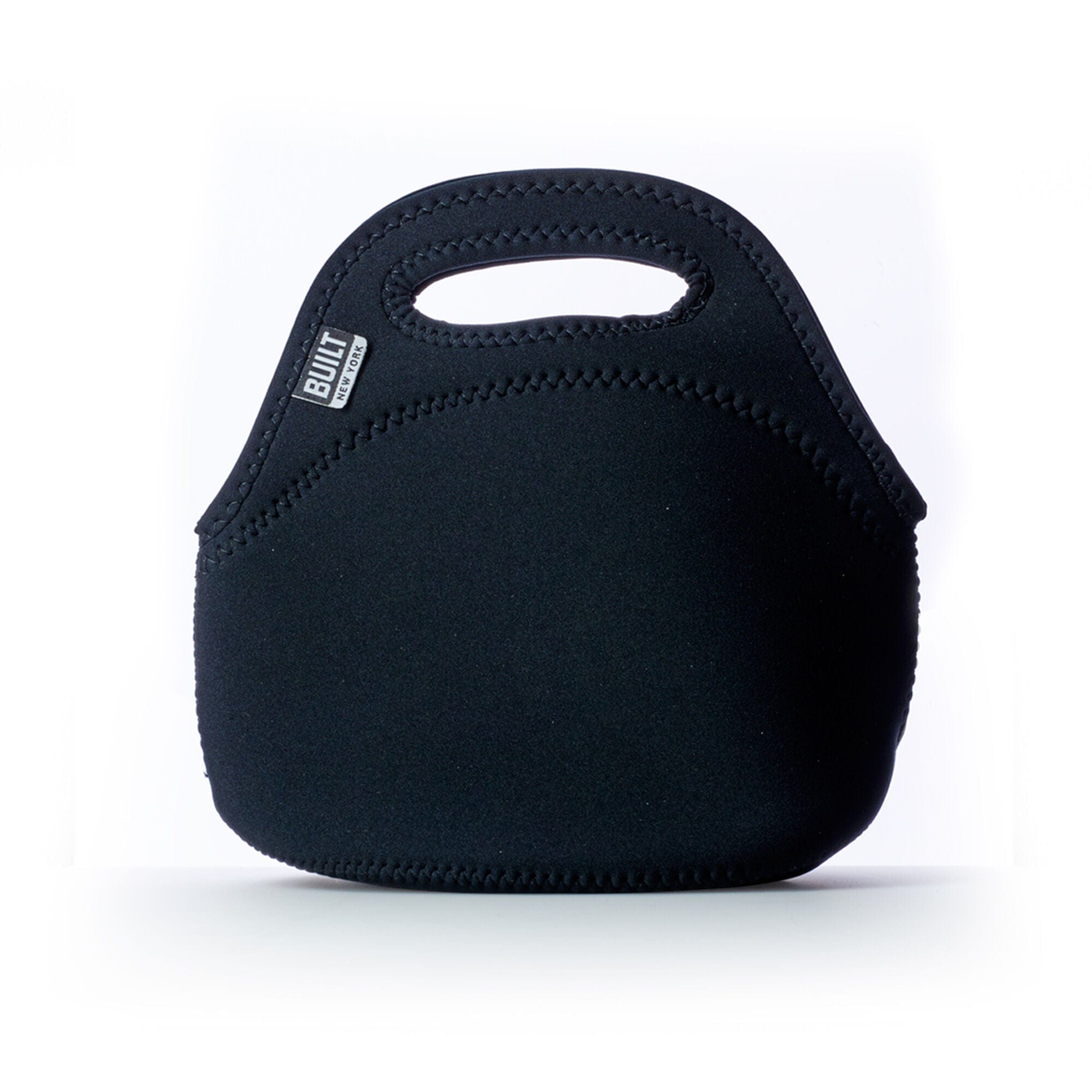 Built Gourmet Getaway Soft Neoprene Lunch Tote Bag - Lightweight, Insulated and Reusable, One Size, Black