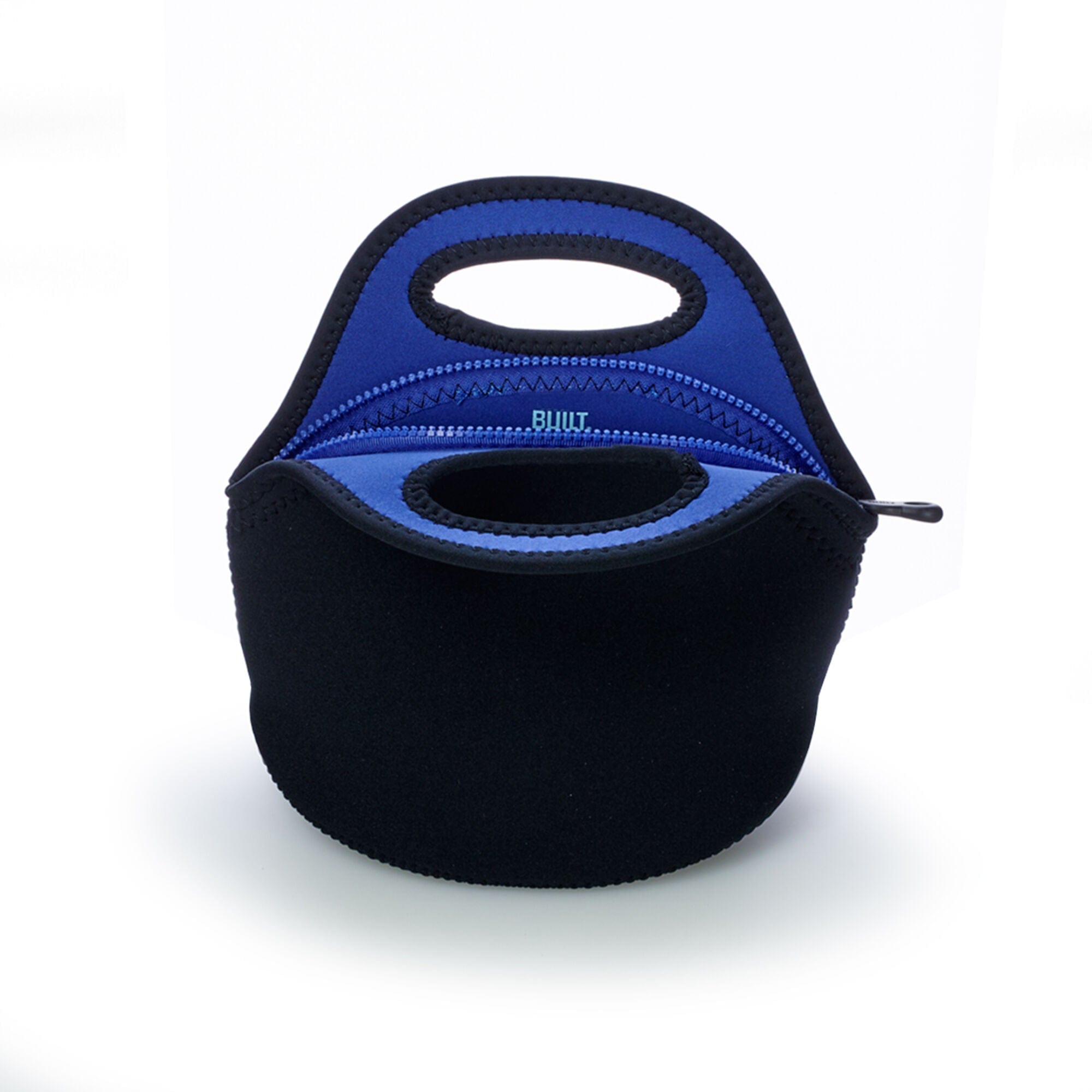 Built Gourmet Getaway Soft Neoprene Lunch Tote Bag - Lightweight, Insulated and Reusable, One Size, Black