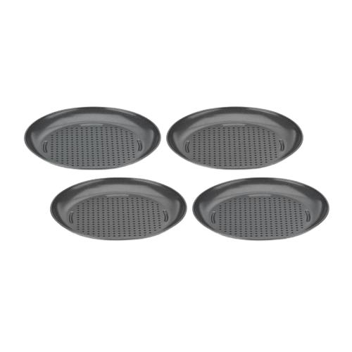 Cuisinart Mini Pizza Pans (Set of 4), Black