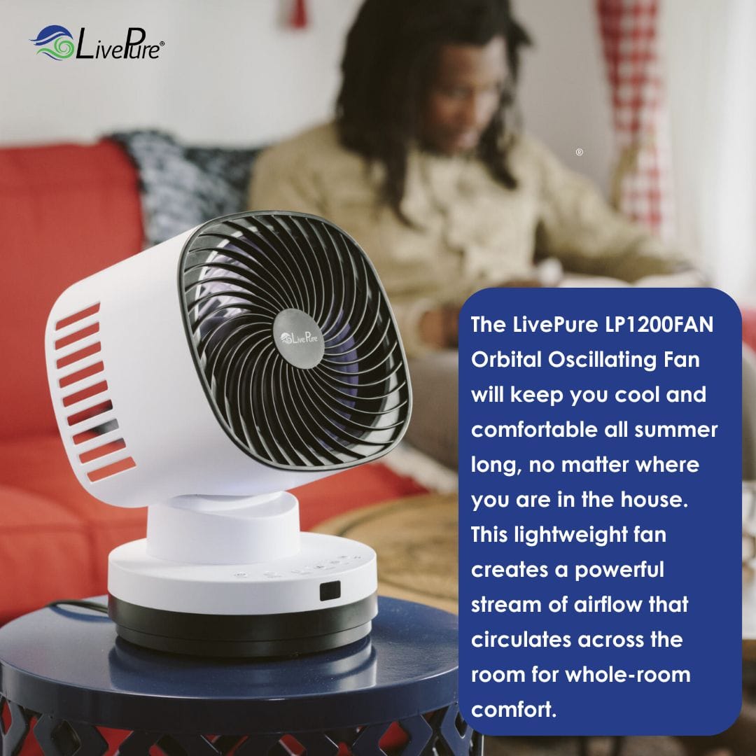 LivePure Orbital 4 Speed Oscillating Fan LP1200FAN