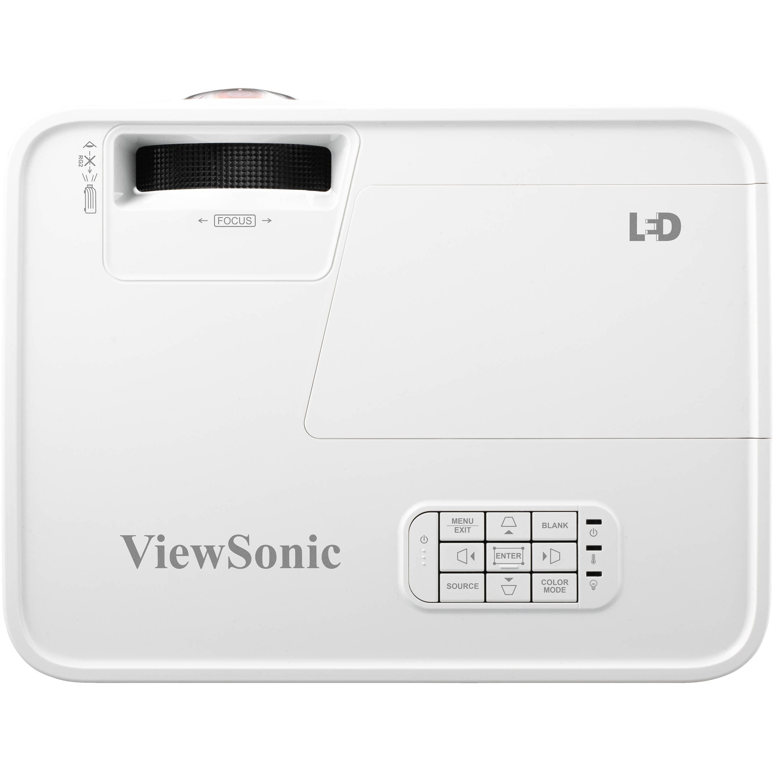 ViewSonic 3000 Lumens WXGA Short Throw LED Projector - Certified Refurbished
