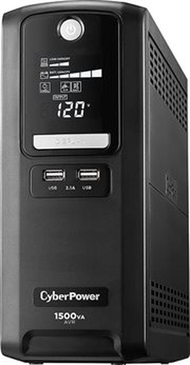 CyberPower LX1500GU 1500VA/900W 10 Outlets UPS Battery Backup - New Battery Certified Refurbished