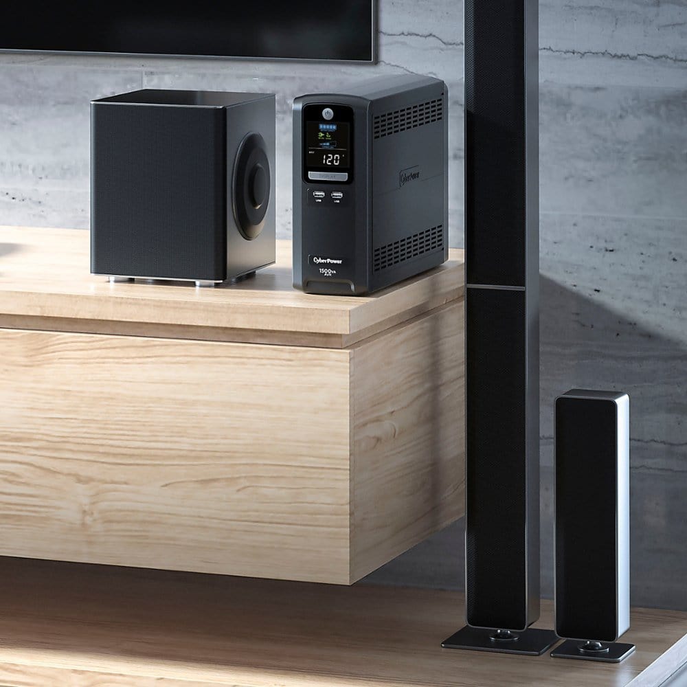 CyberPower LX1500GU3 1500VA / 900W 10 Outlets Battery Backup UPS - Certified Refurbished