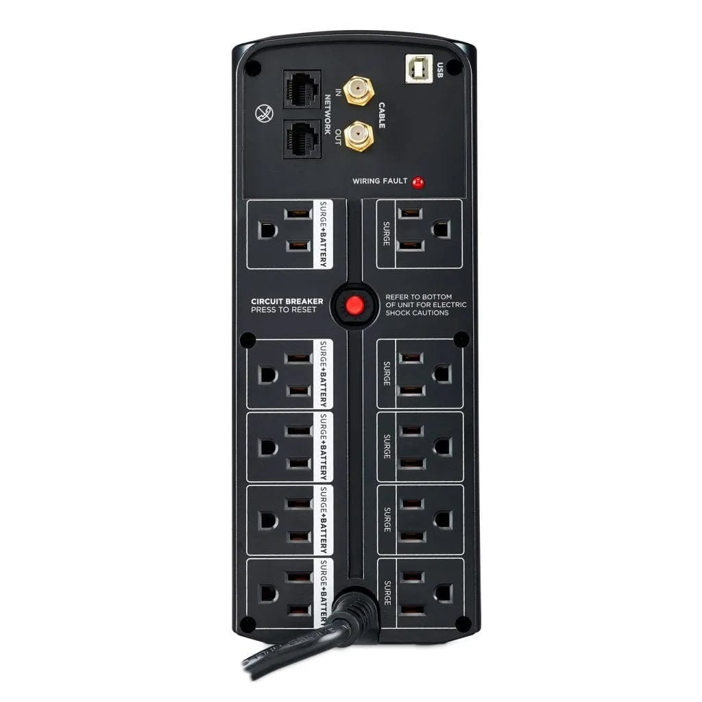CyberPower LX1500GU 1500VA/900W 10 Outlets UPS Battery Backup - New Battery Certified Refurbished