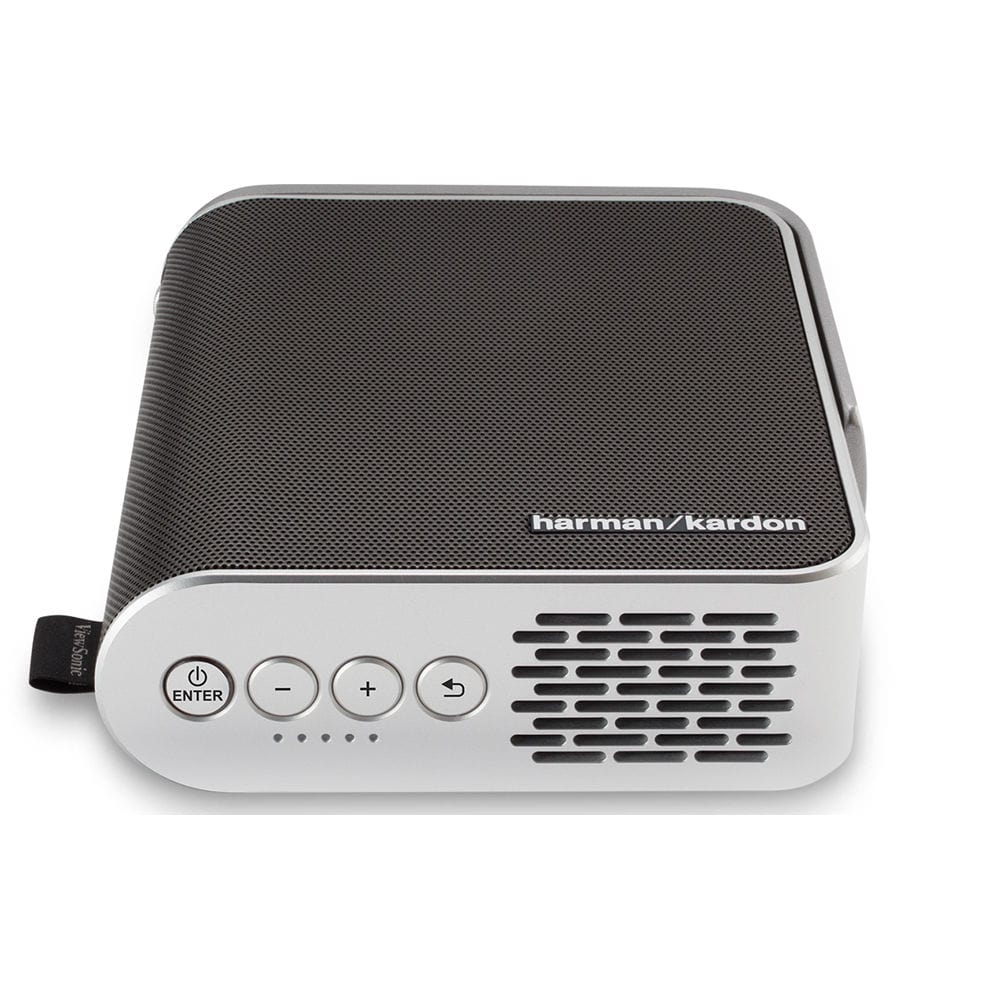 ViewSonic Portable Projector with Dual Harman Kardon Speakers, HDMI, USB C and Built-in Battery - C Grade Refurbished