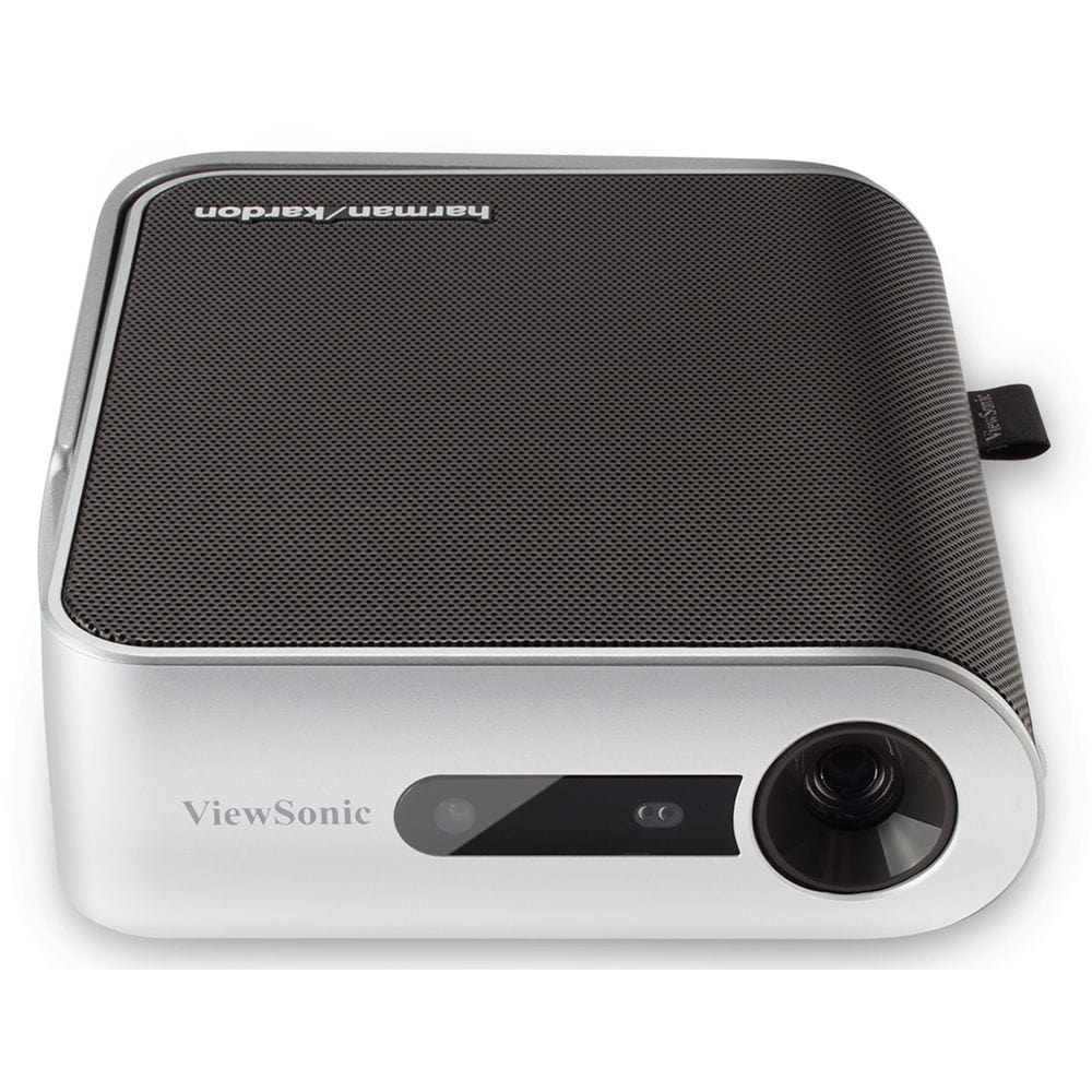 ViewSonic Portable Projector with Dual Harman Kardon Speakers, HDMI, USB C and Built-in Battery - C Grade Refurbished