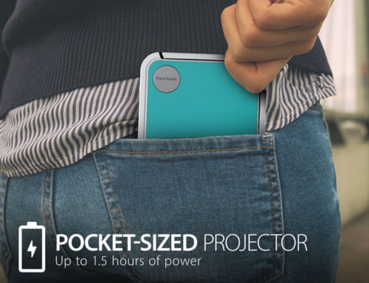 ViewSonic M1 Mini 50Lumen WVGA DLP Pico Projector - Certified Refurbished