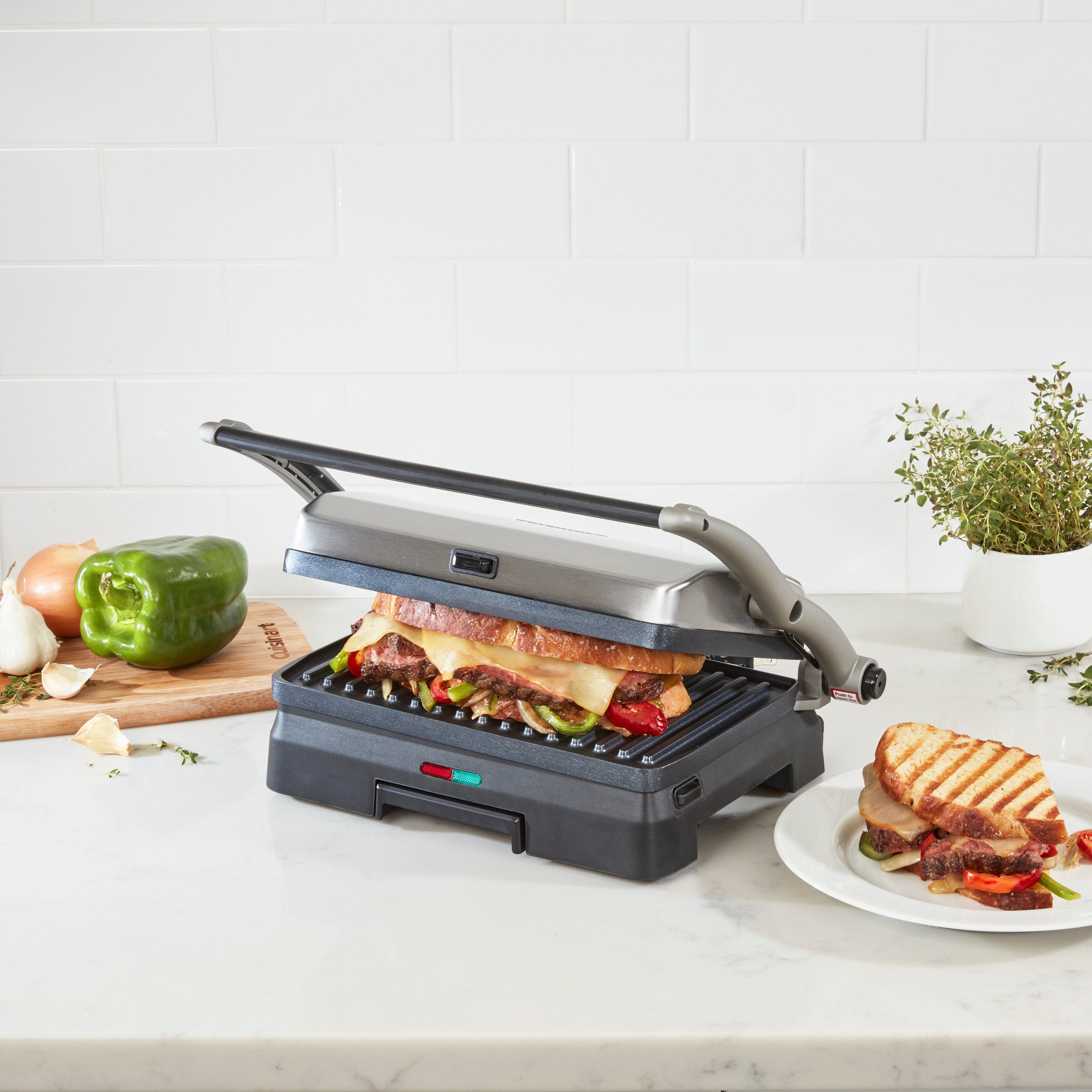 Cuisinart Griddler Grill & Panini Press, Silver