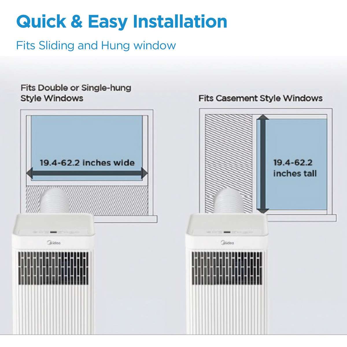 Midea 6000 BTU Portable Air Conditioners - Refurbished