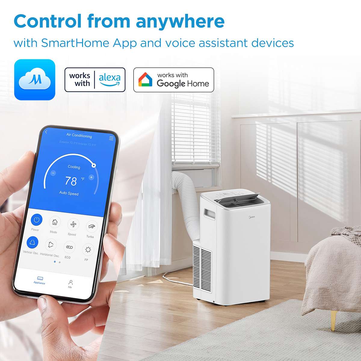 Midea 8000 BTU Portable Air Conditioner - Refurbished