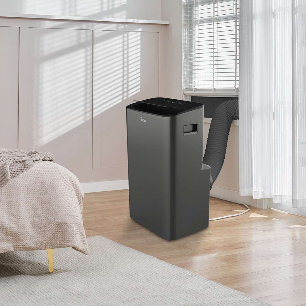 Midea 10000 BTU DOE Smart Portable Air Conditioner with Heat, for Spaces Up to 450 sq. ft. - Certified Refurbished