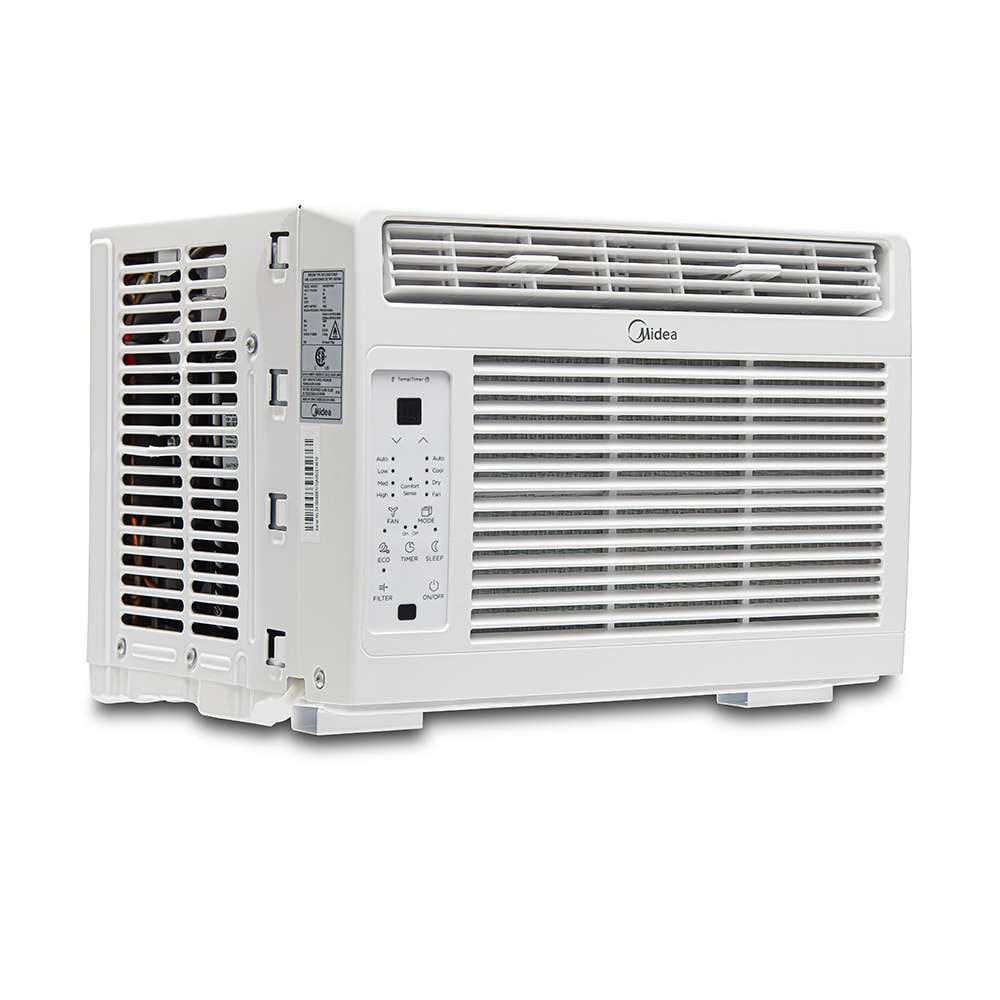 Midea 5000 BTU DOE Window Air Conditioner with ComfortSense Remote, for Spaces Up to 150 sq. ft. - Certified Refurbished