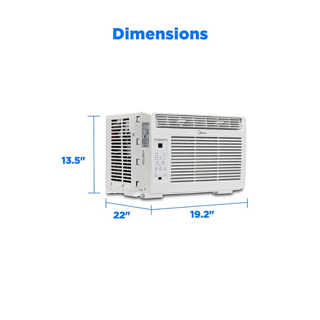 Midea 5000 BTU DOE Window Air Conditioner with ComfortSense Remote, for Spaces Up to 150 sq. ft. - Certified Refurbished