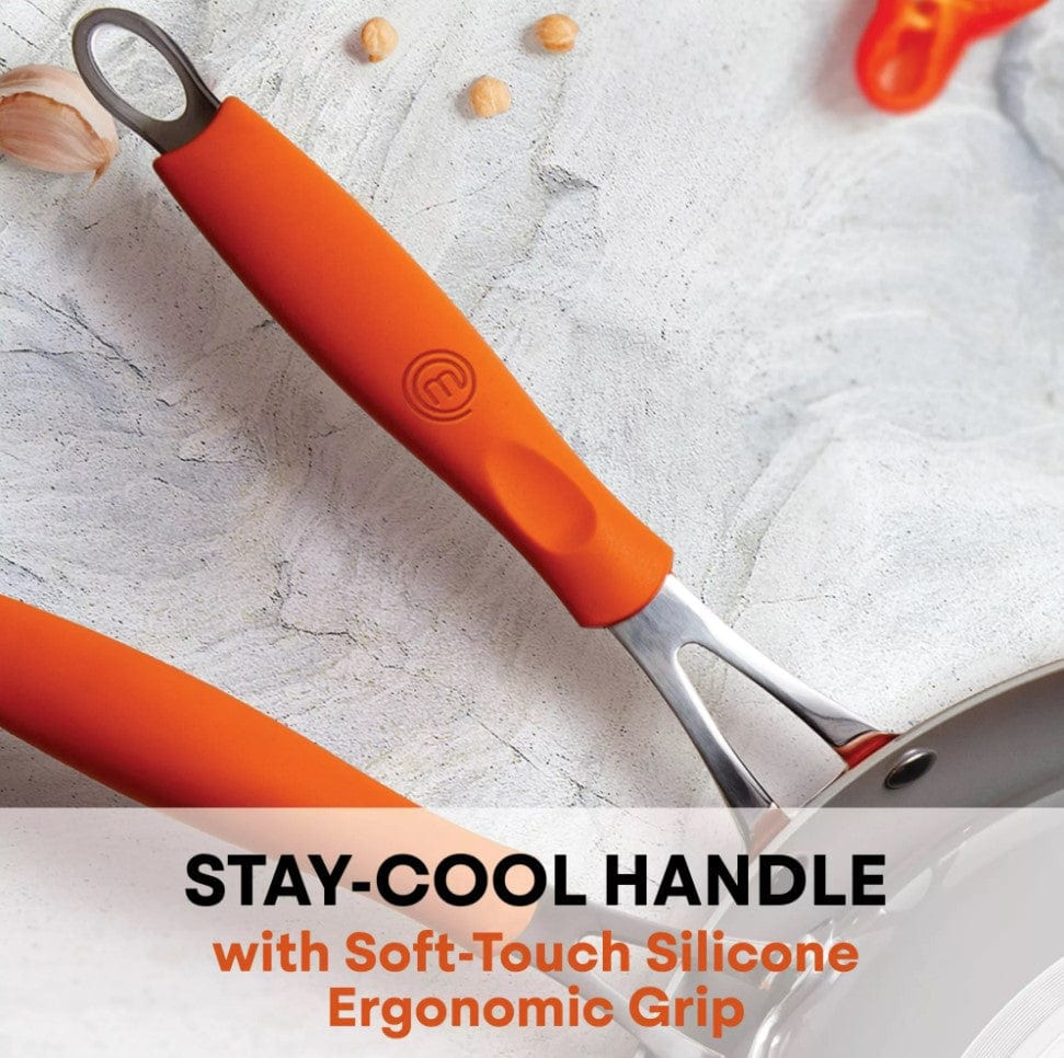 MasterChef 5-Piece Champions Fry Pan Set, Orange