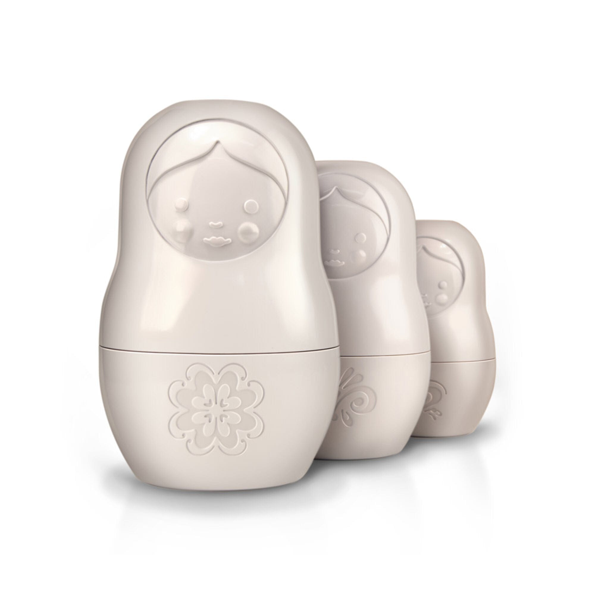 Fred & Friends M-CUPS Matryoshka Measuring Cups, Set of 6, White