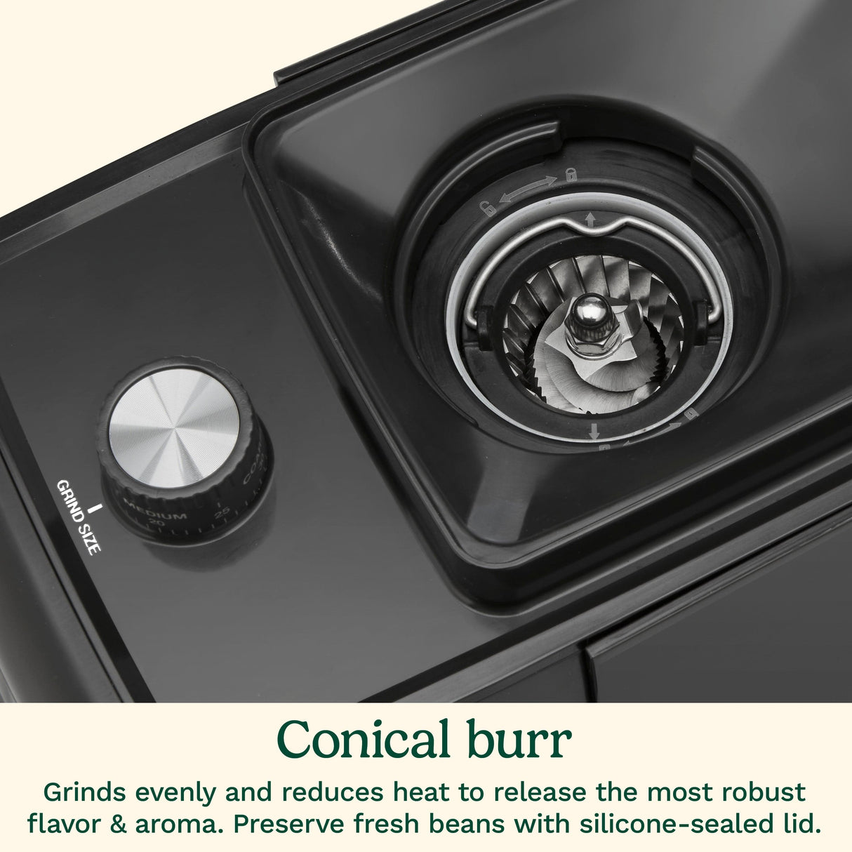 Cuisinart Espresso & Coffee Conical Burr Grinder, Black