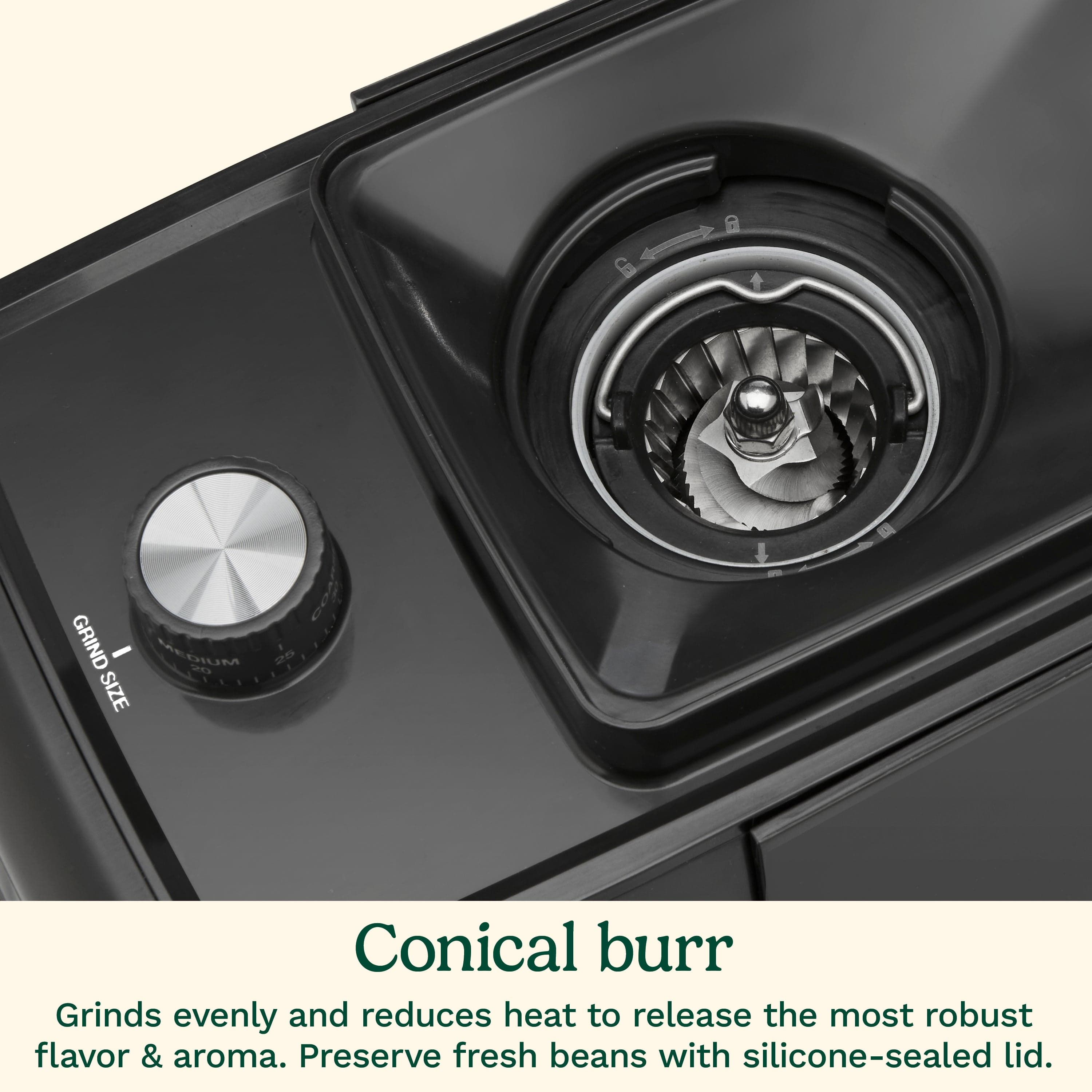 Cuisinart Espresso & Coffee Conical Burr Grinder, Black