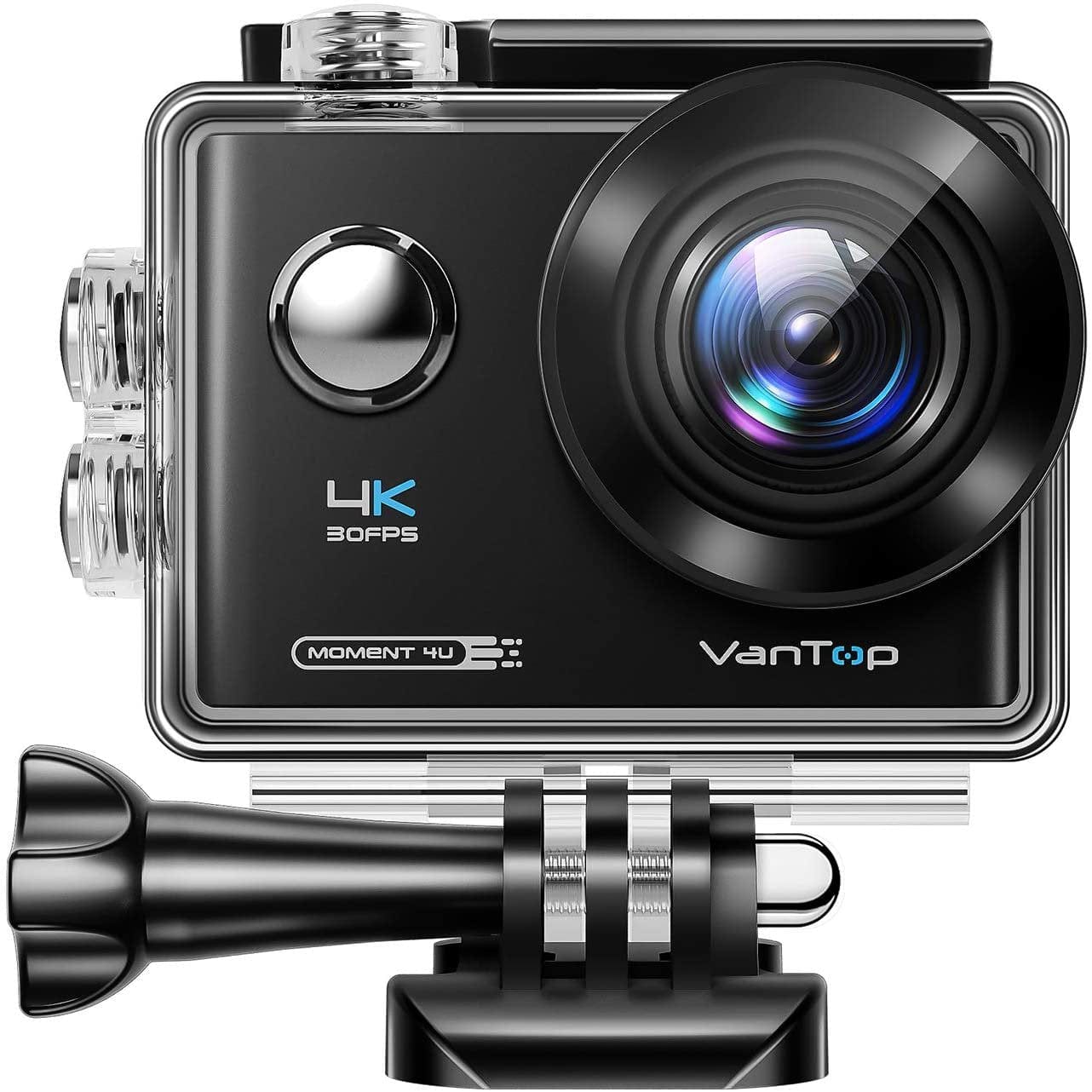 VanTop Moment 4U 4K Action Camera 20MP Waterproof Sports Camera with EIS, External Microphone, Touch Screen, Gopro Compatible Accessories