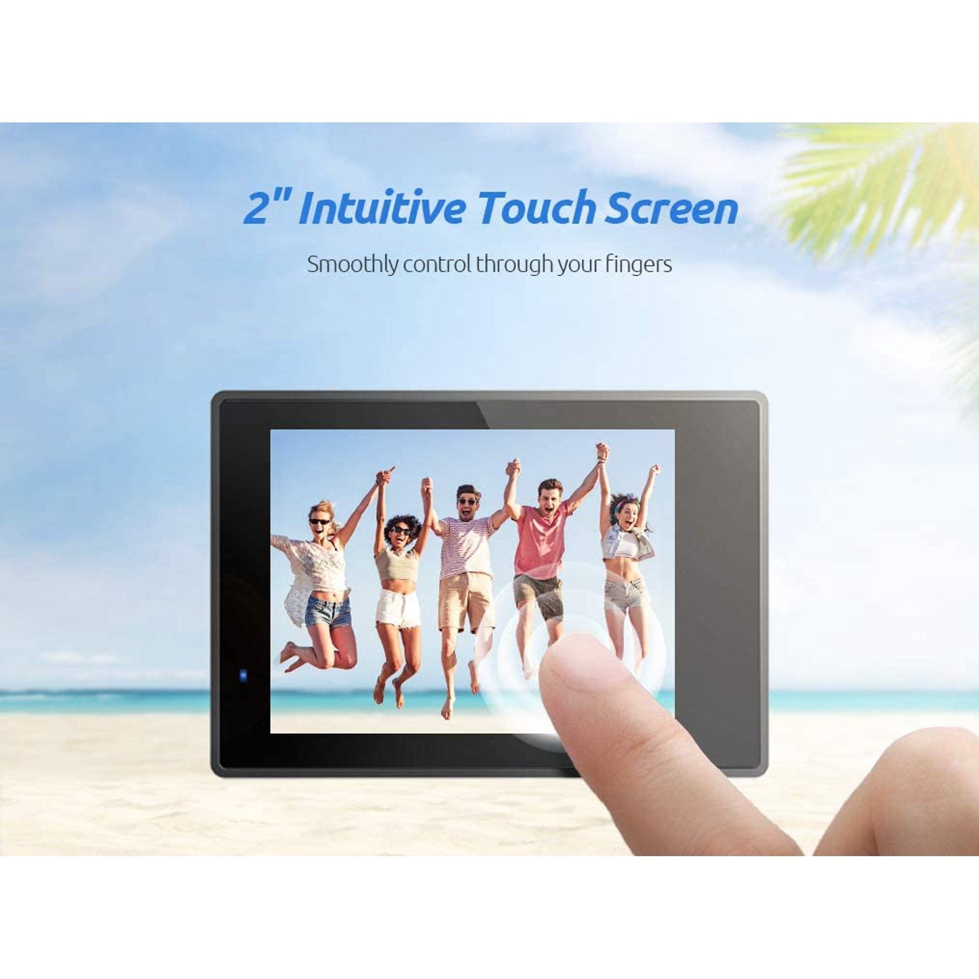 VanTop Moment 4U 4K Action Camera 20MP Waterproof Sports Camera with EIS, External Microphone, Touch Screen, Gopro Compatible Accessories