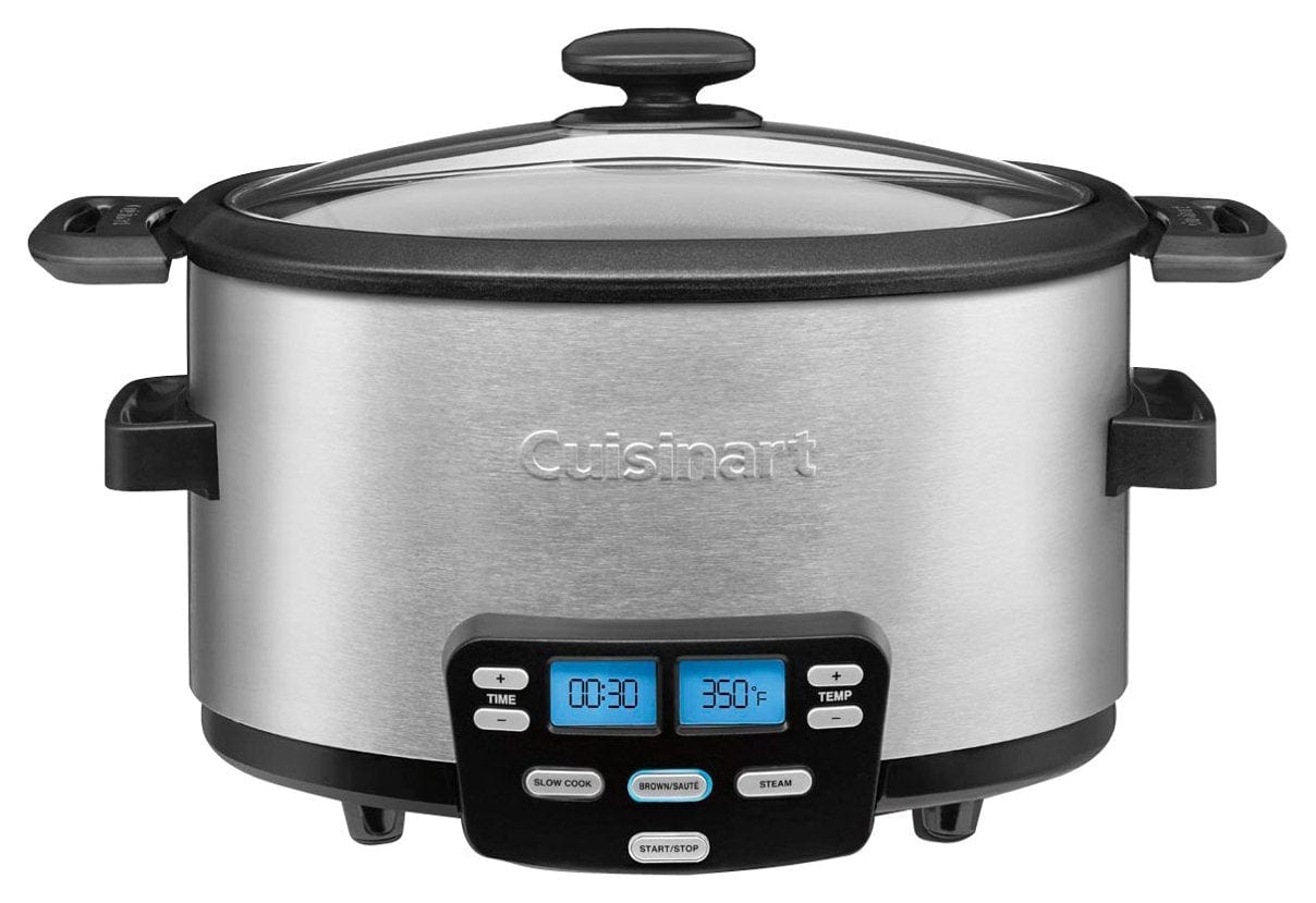 Cuisinart 3-In-1 Cook Central 4-Quart Slow Cook, Saute, Steam Multi-Cooker - Certified Refurbished