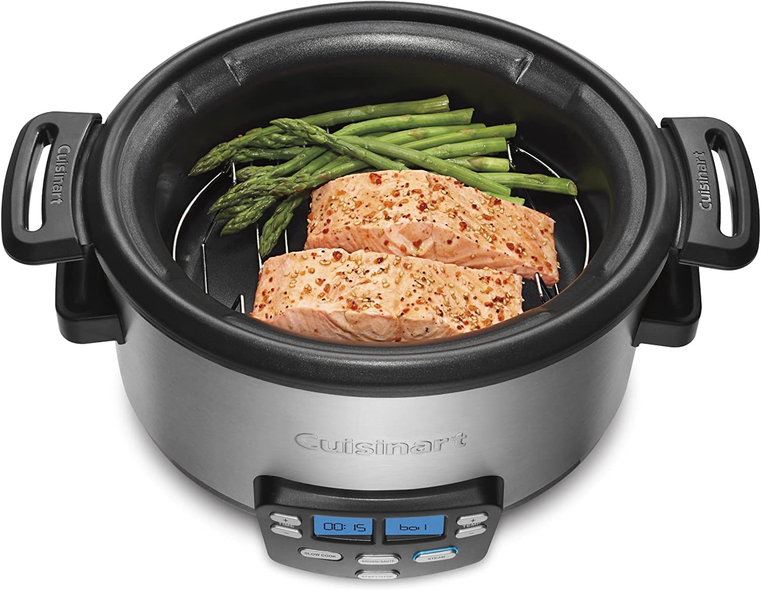 Cuisinart 3-In-1 Cook Central 4-Quart Slow Cook, Saute, Steam Multi-Cooker - Certified Refurbished