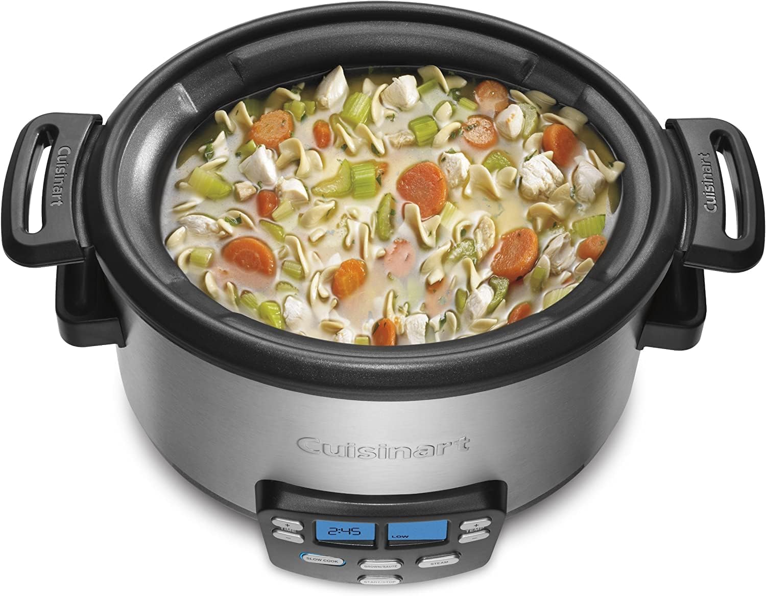 Cuisinart 3-In-1 Cook Central 4-Quart Slow Cook, Saute, Steam Multi-Cooker - Certified Refurbished