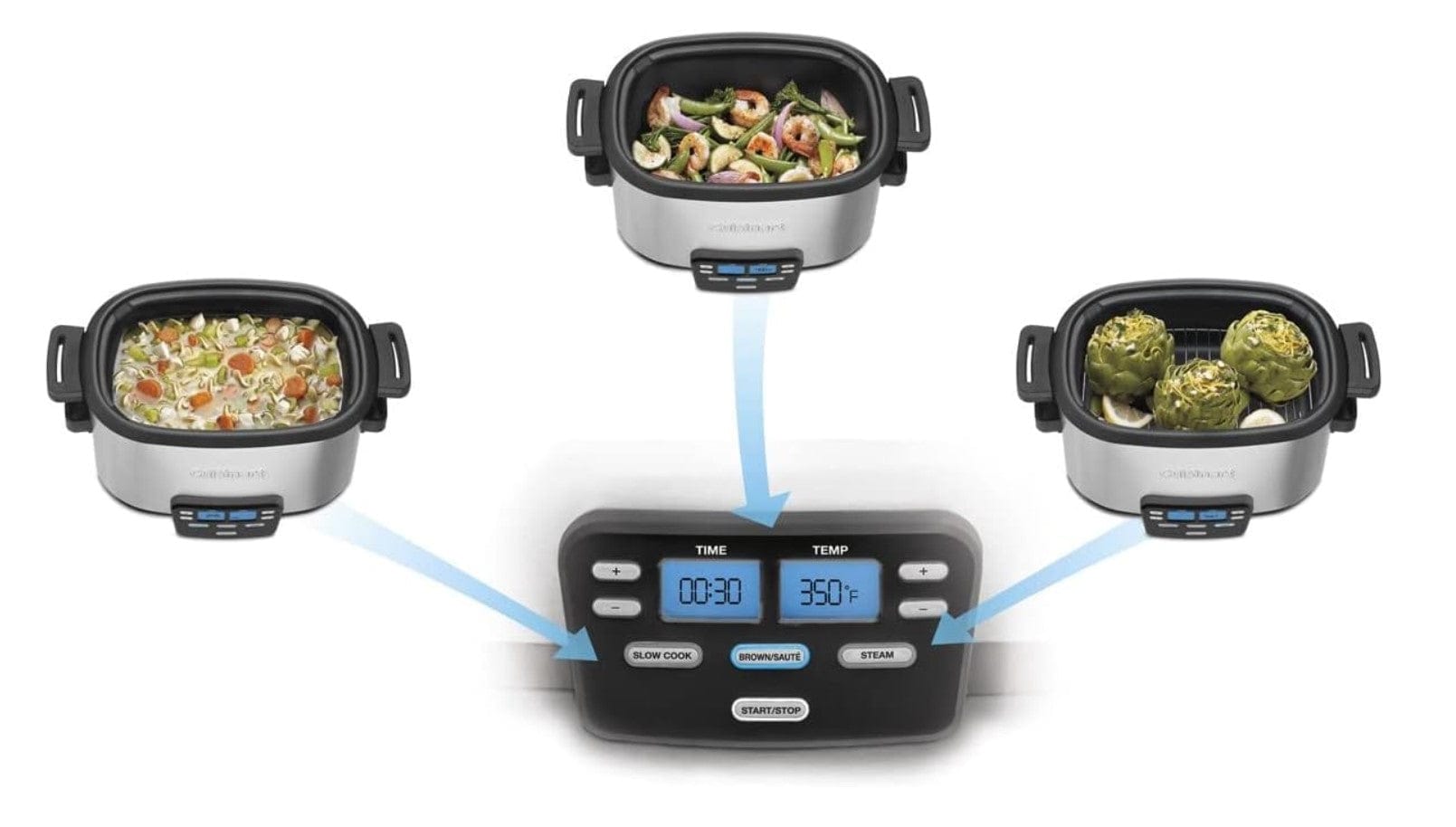 Cuisinart 3 in 1 Cook Central 6 Quart Multi-Cooker - Certified Refurbished