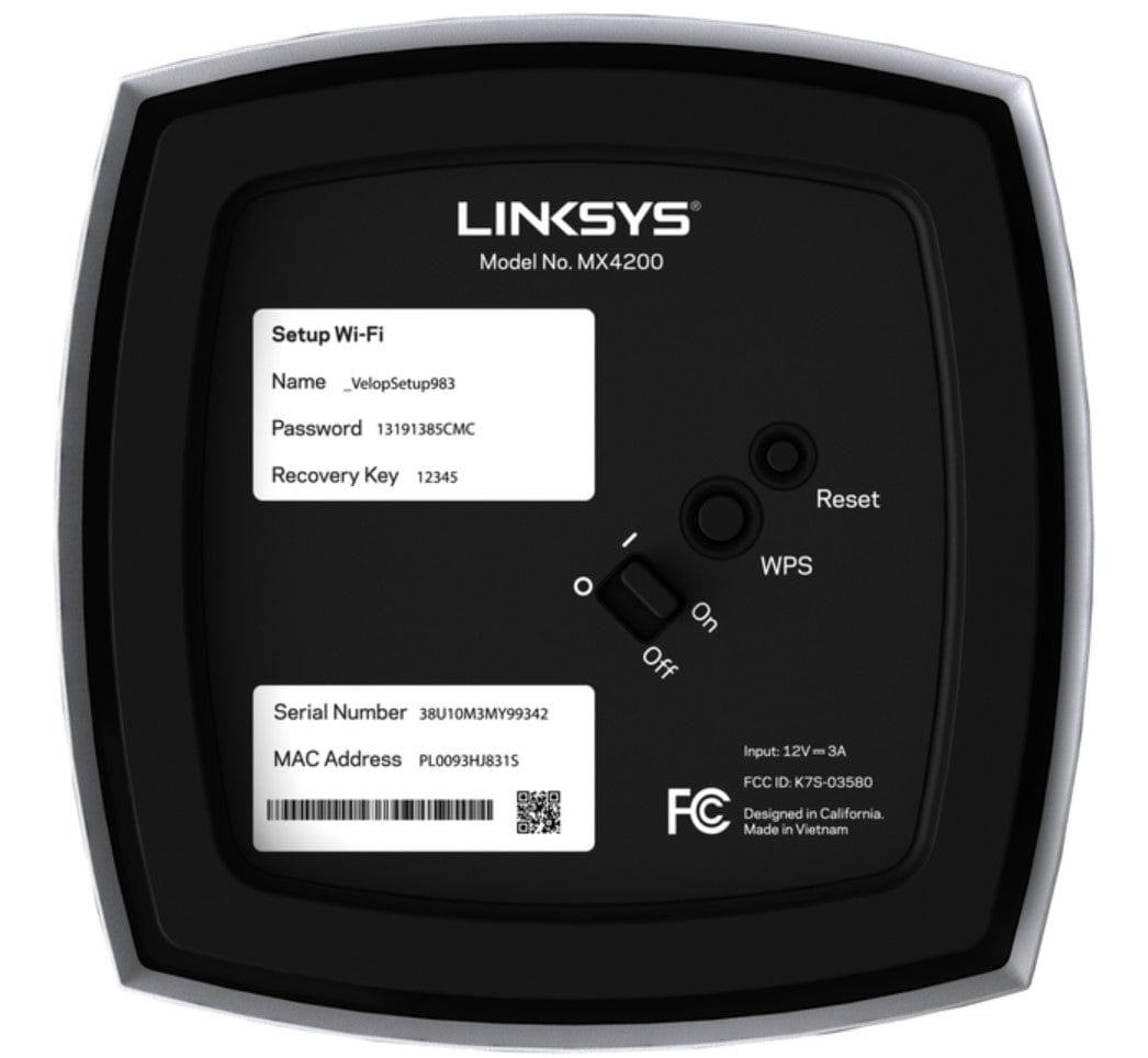 Linksys AX4200 Velop Mesh WiFi 6 Router System 2-Pack White - Certified Refurbished