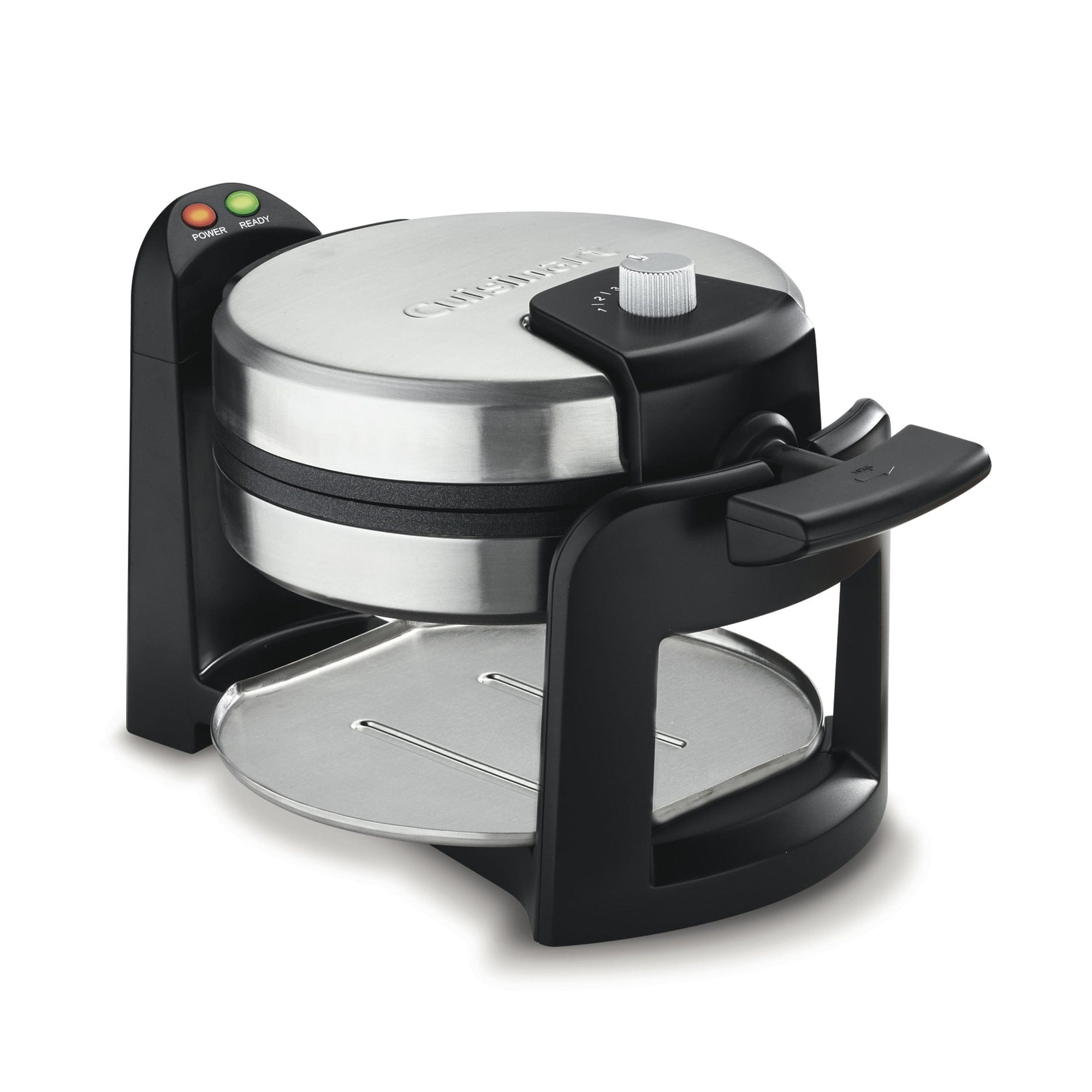 Cuisinart Round Flip Belgian Waffle Maker, Black