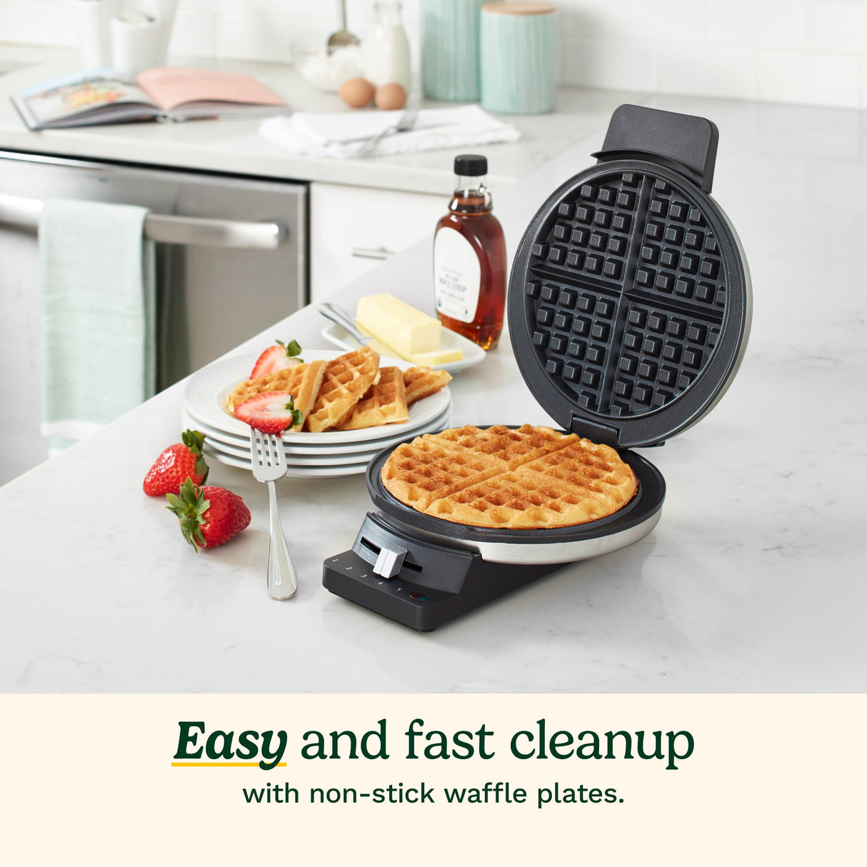 Cuisinart Round Classic Waffle Maker, Black